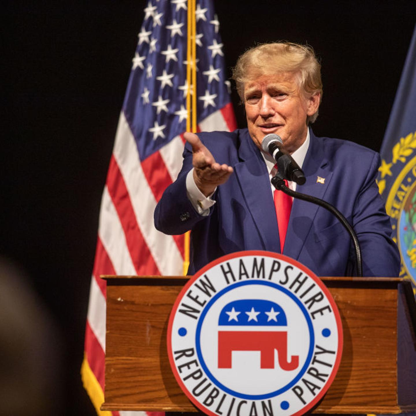 Former President Trump Speaks At New Hampshire Republican State Committee's Annual Meeting