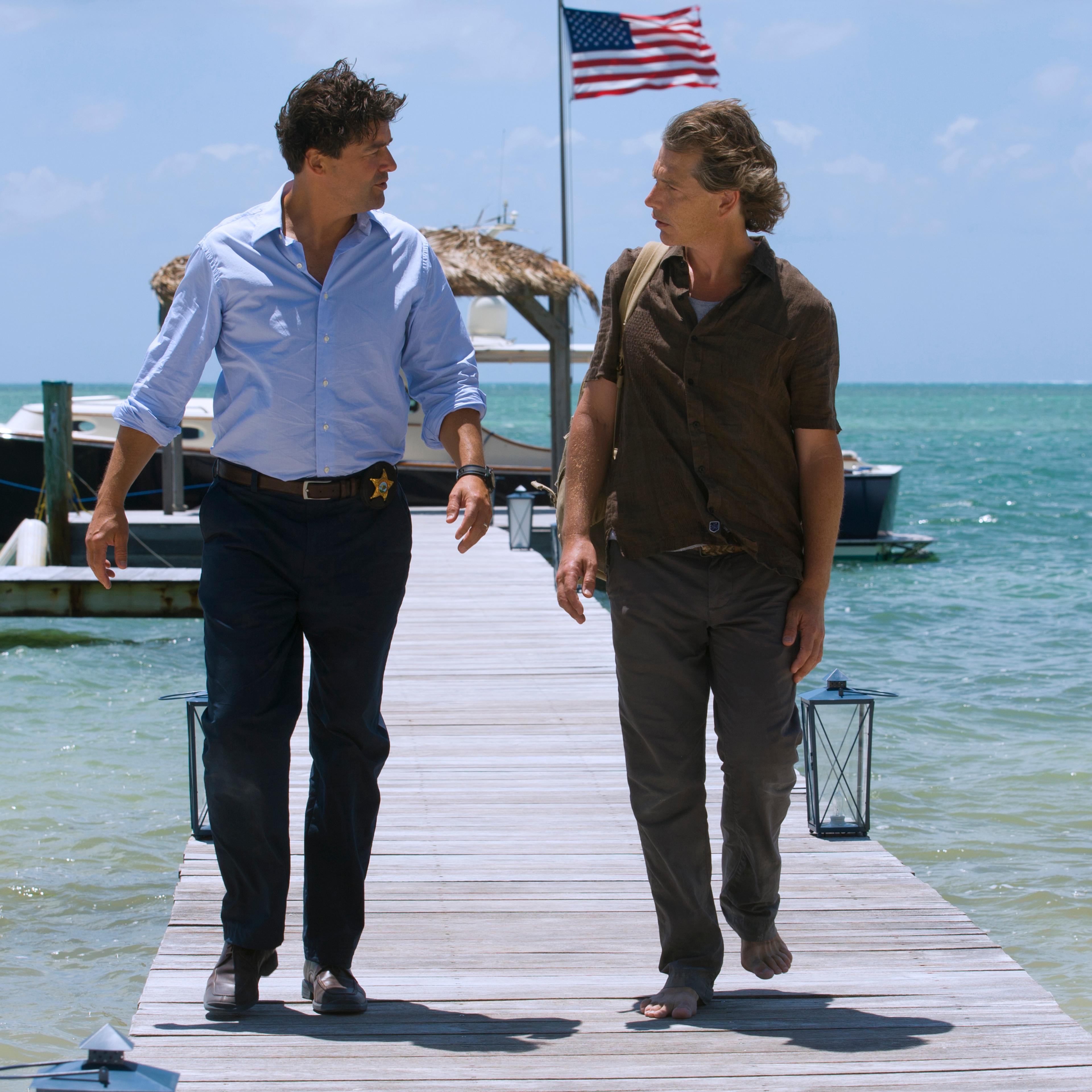 Kyle Chandler (John Rayburn) and Ben Mendelsohn (Danny Rayburn) in the Netflix Original Series BLOODLINE. Photo Credit: Saeed Adyani © 2014 Netflix, Inc. All Rights Reserved.