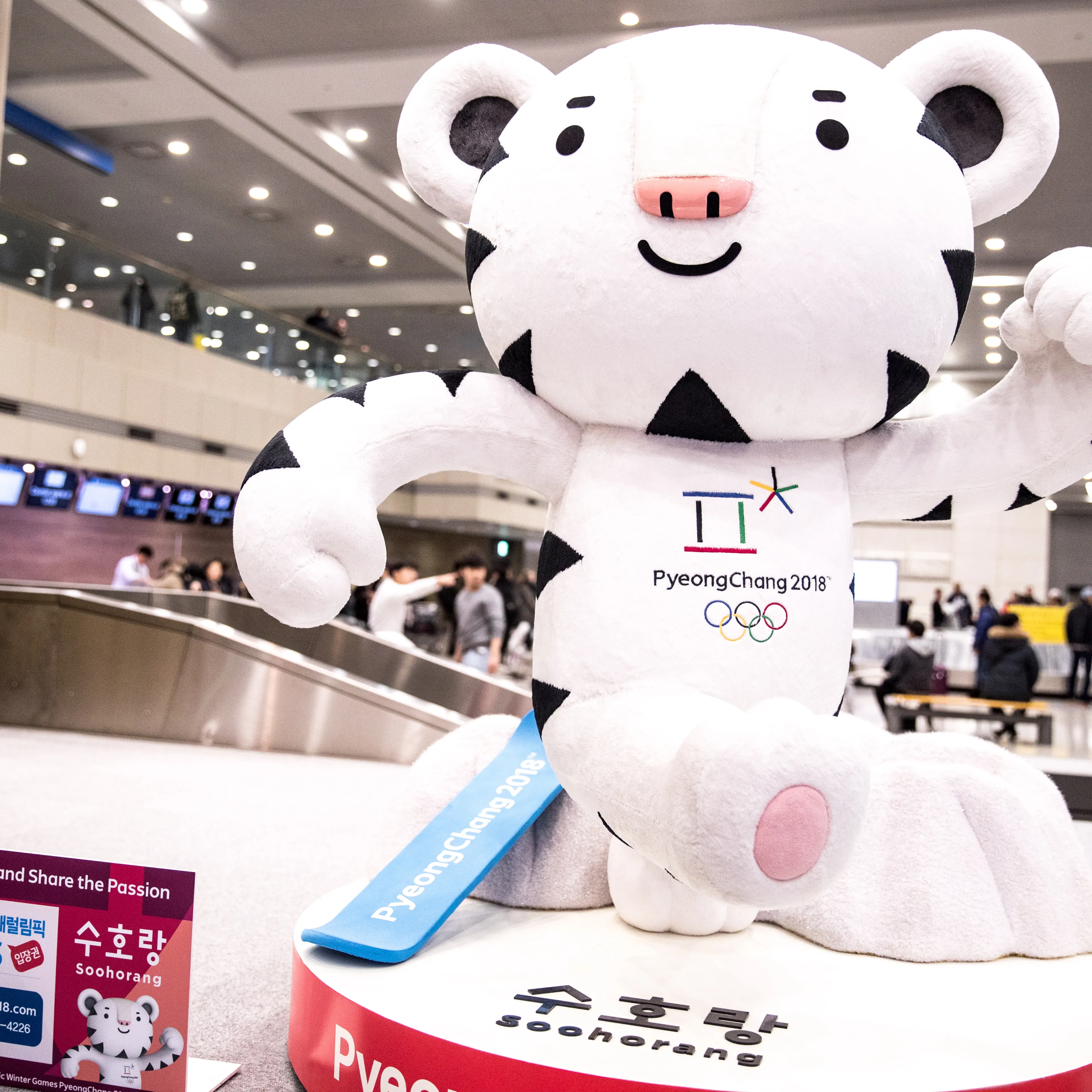 Soohorang the Tiger is the 2018 Winter Olympics mascot