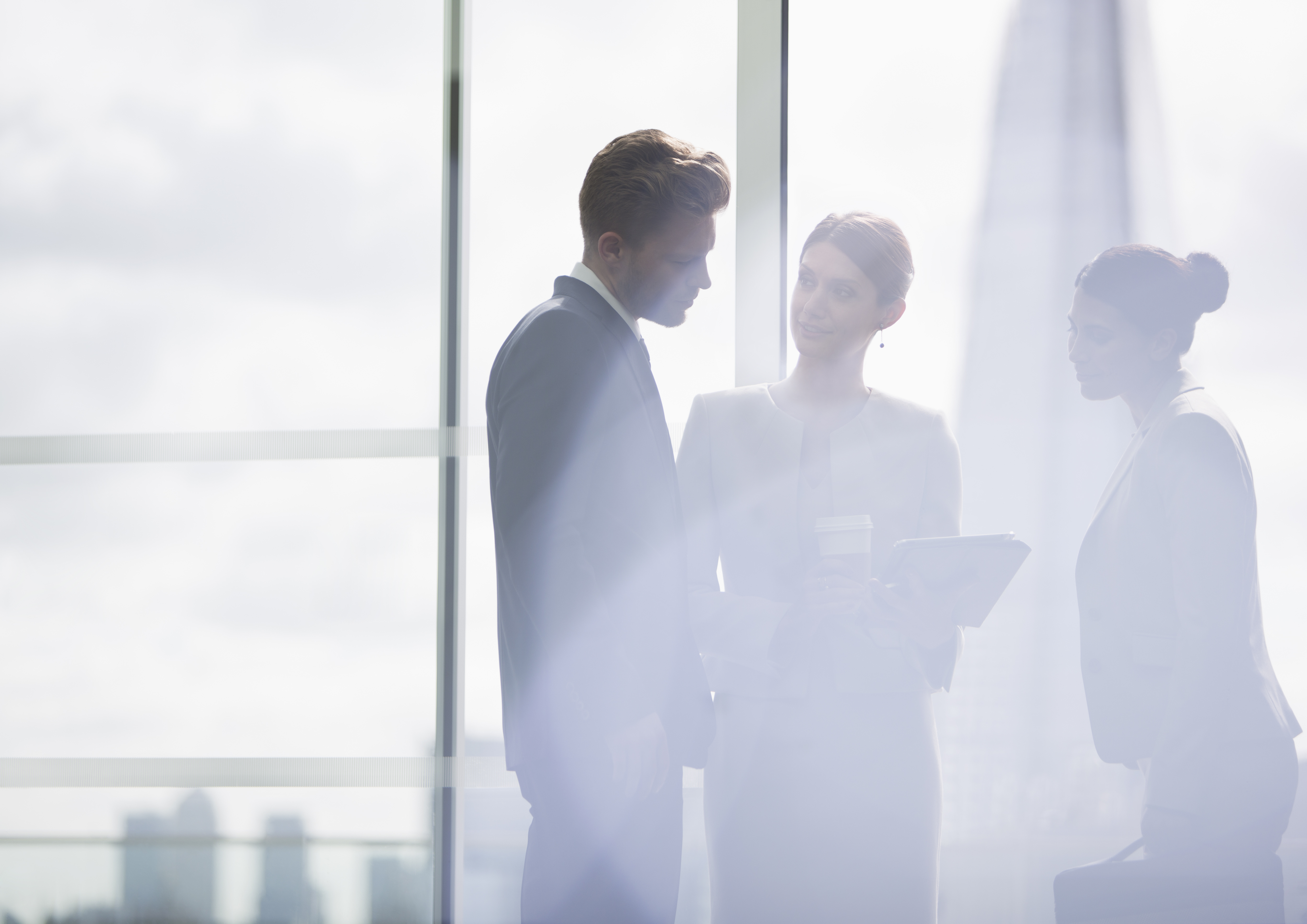 Business people talking in office
