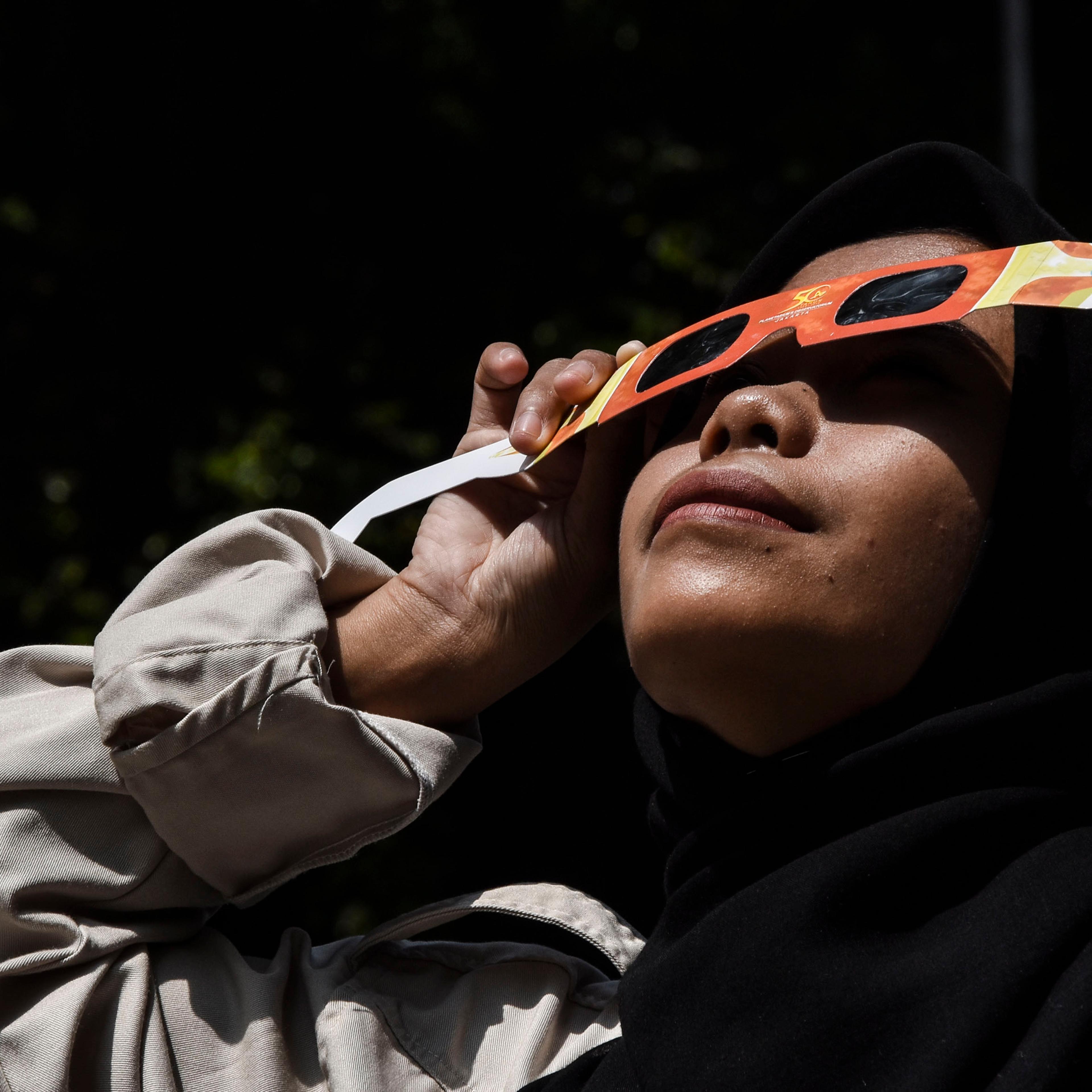 Hybrid solar eclipse in Indonesia