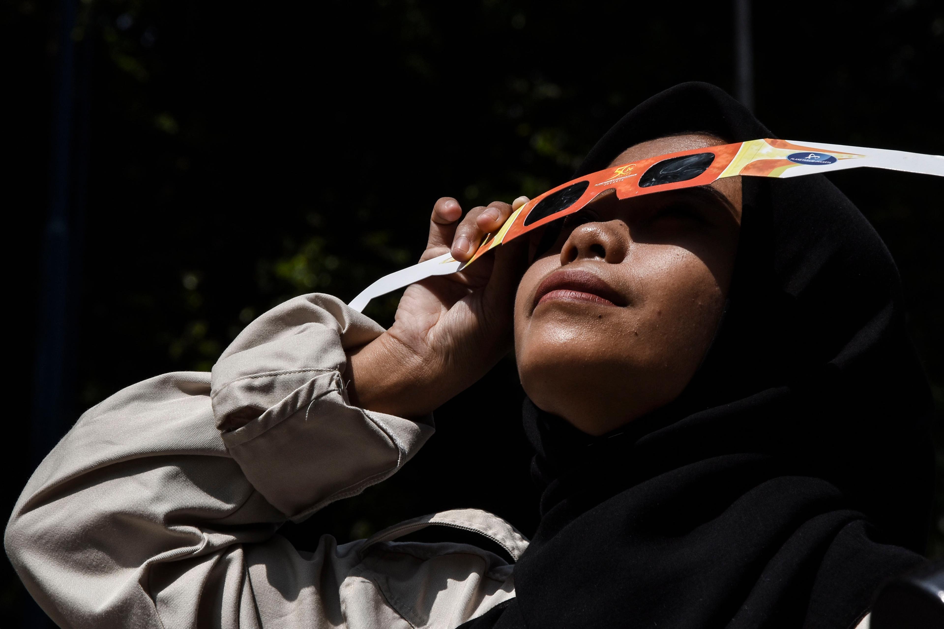 Hybrid solar eclipse in Indonesia