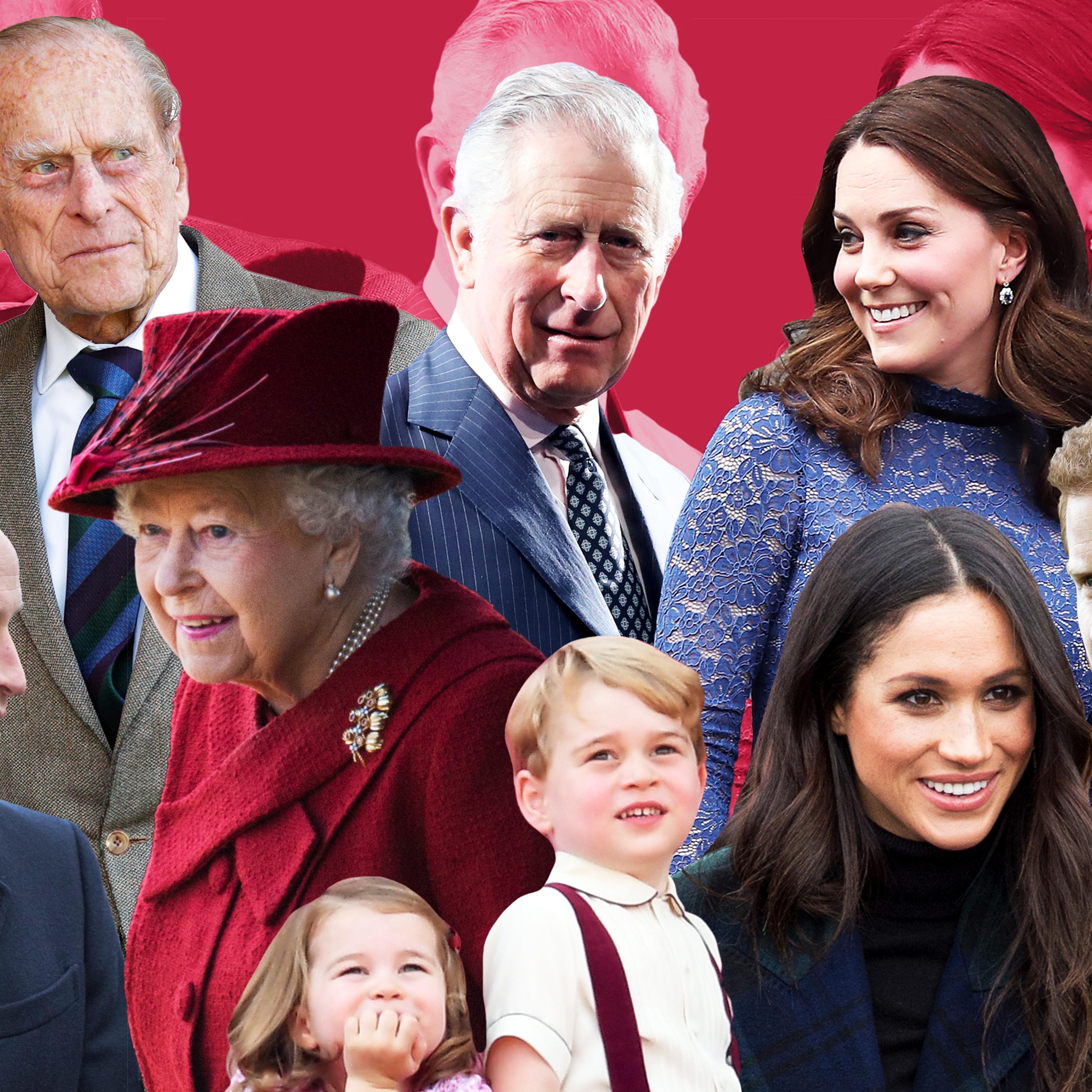 A collage of the Royal Family