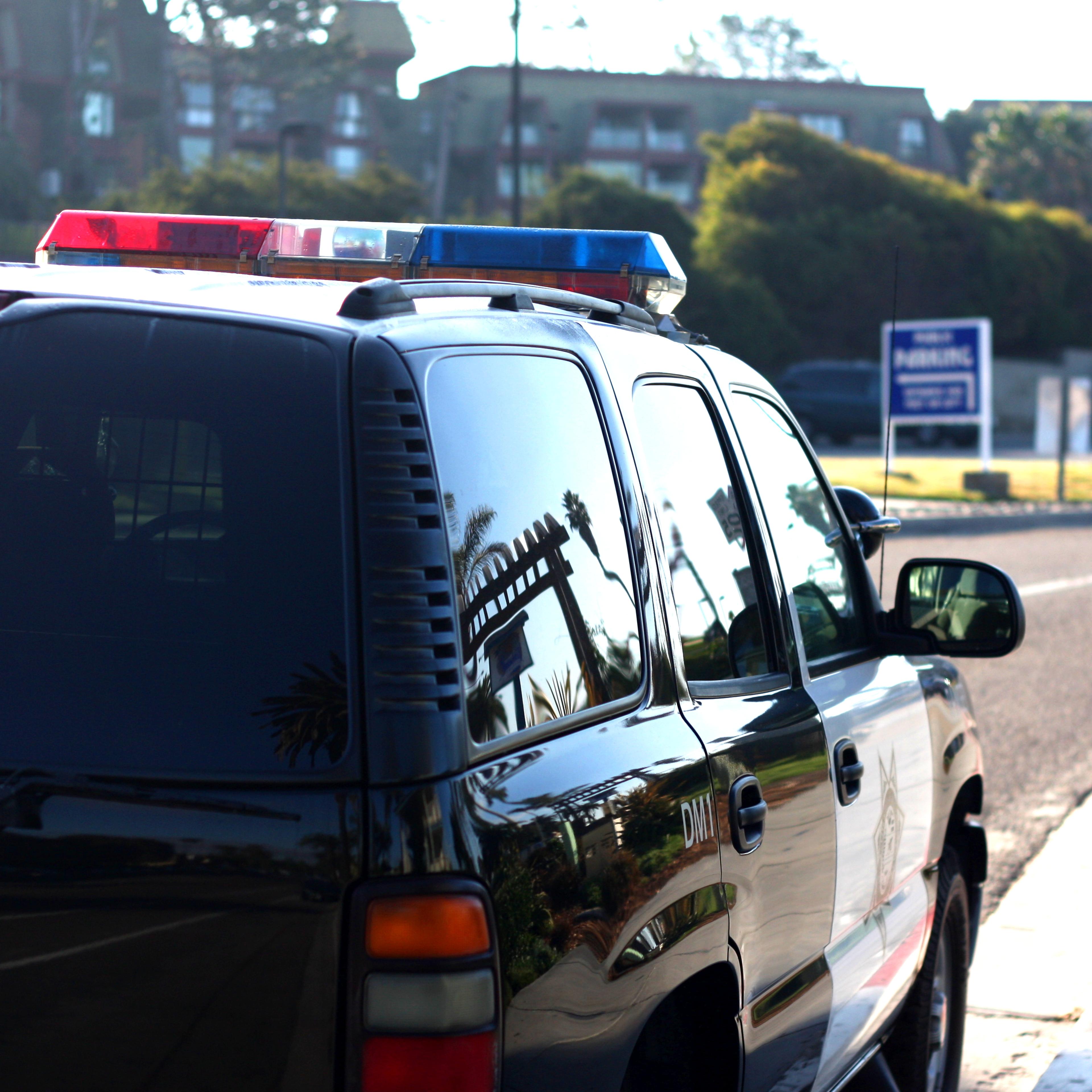 Police Cruiser Parker on the Street