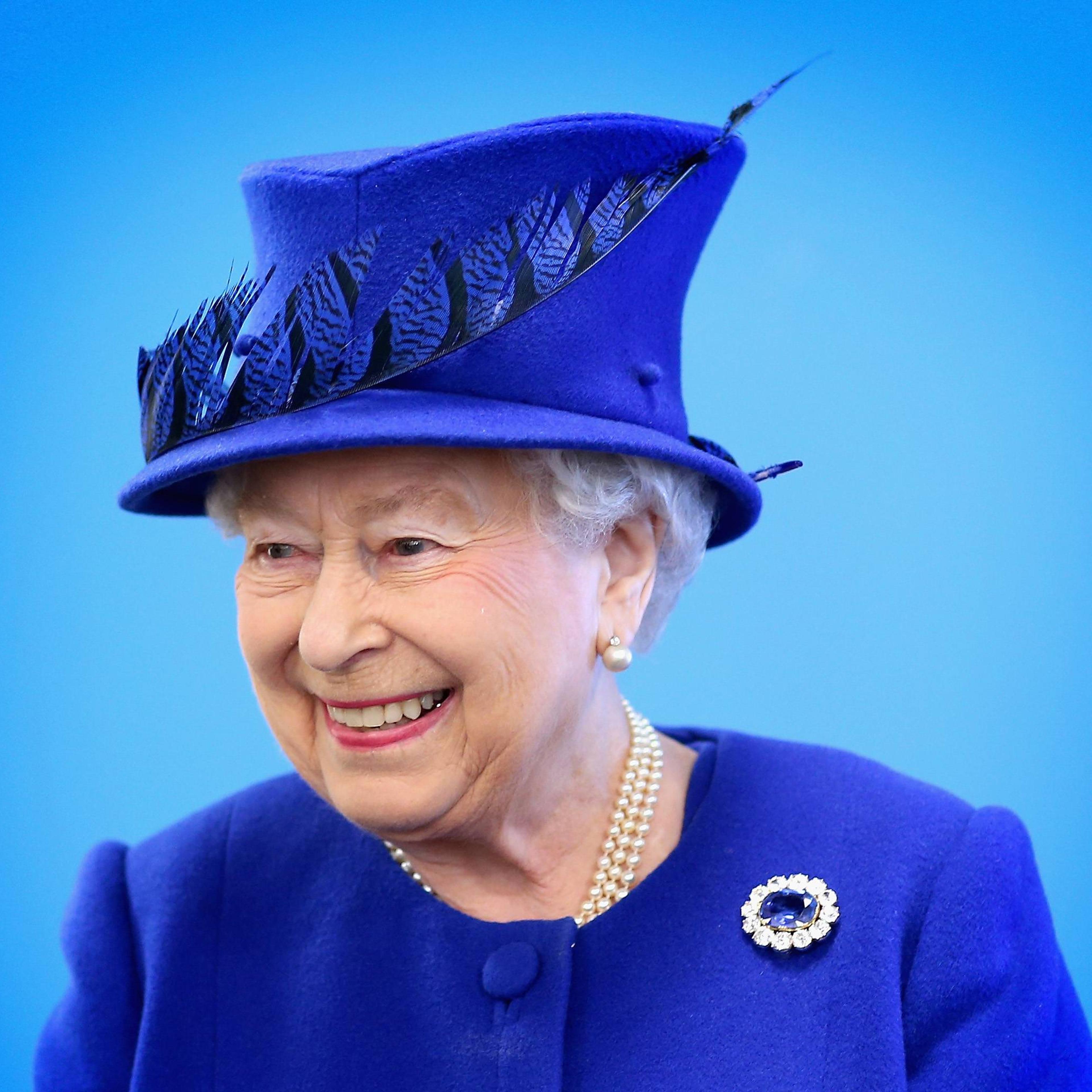Queen Elizabeth II smiles at the Prince's Trust Centre in Kennington on March 8, 2016 in London.