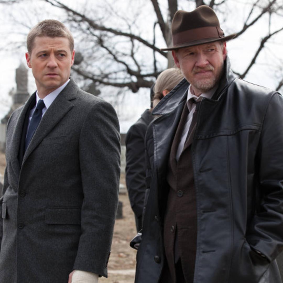 Detective Jim Gordon (Ben Mackenzie) and Detective Harvey Bullock (Donal Logue) in "Gotham."