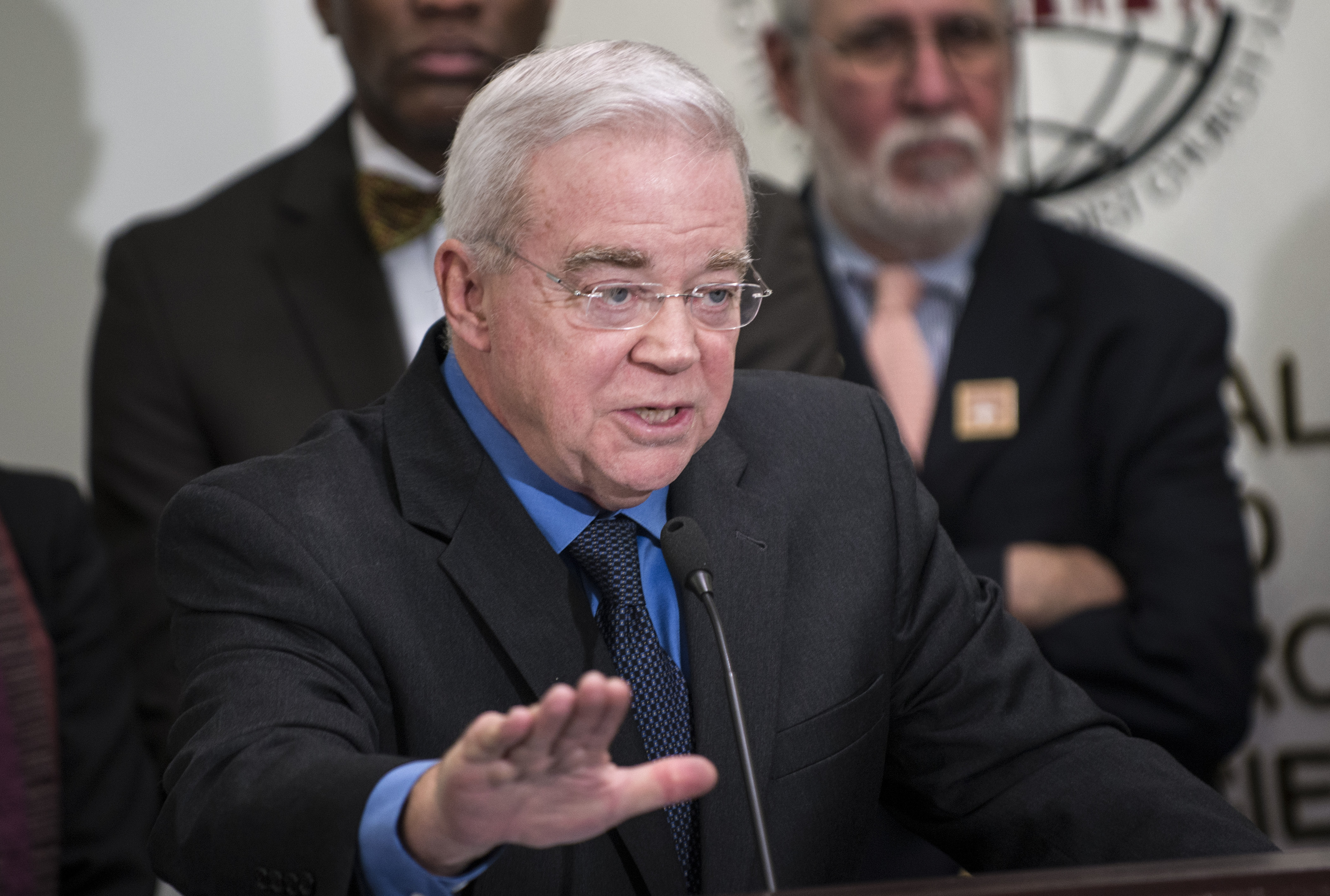 Jim Wallis, president and CEO of Sojourners, speaks during a press conference at the United Methodist Building in Washington, D.C., on Jan. 15, 2013.