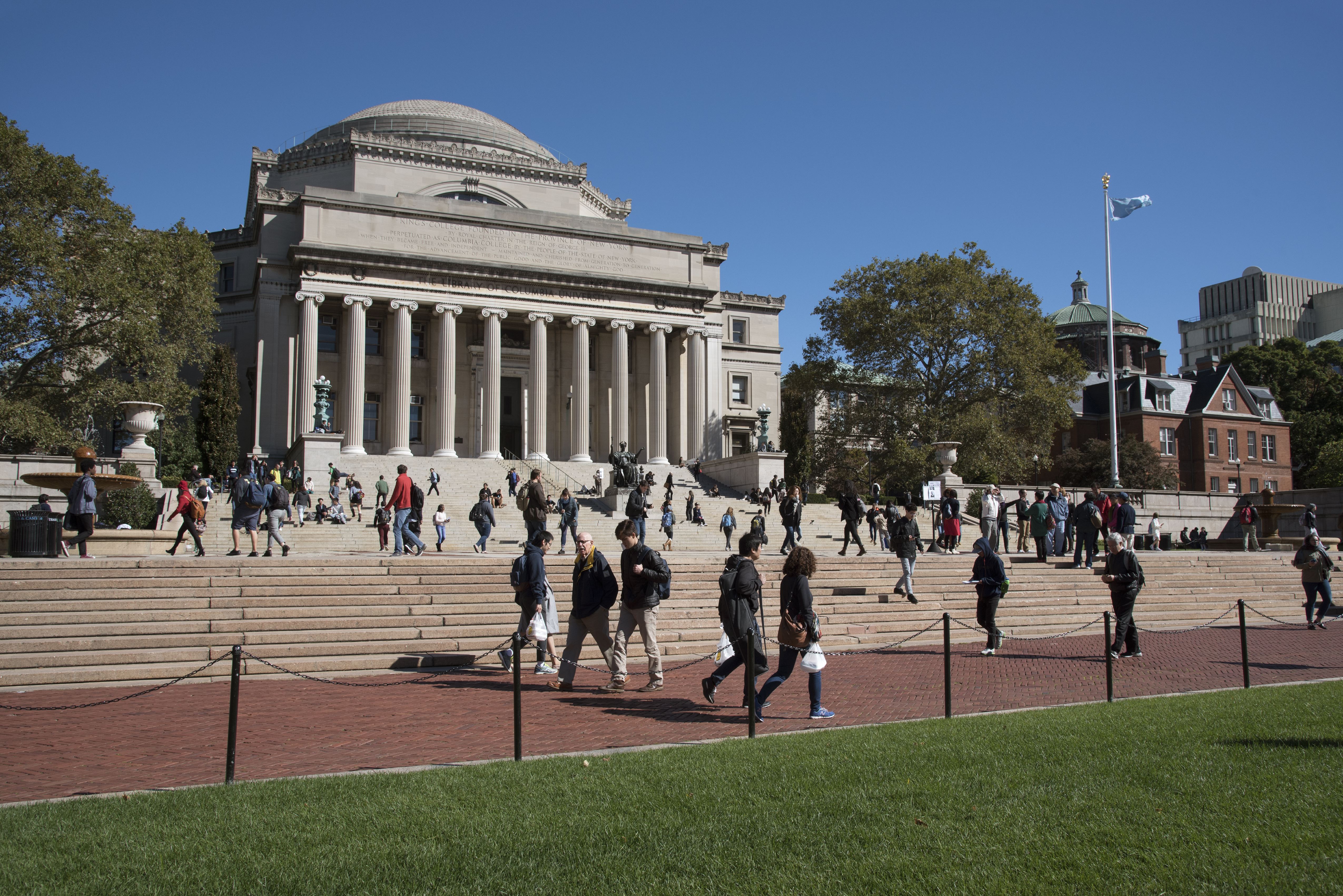The Library of Columbia University on the Upper West Side NYC