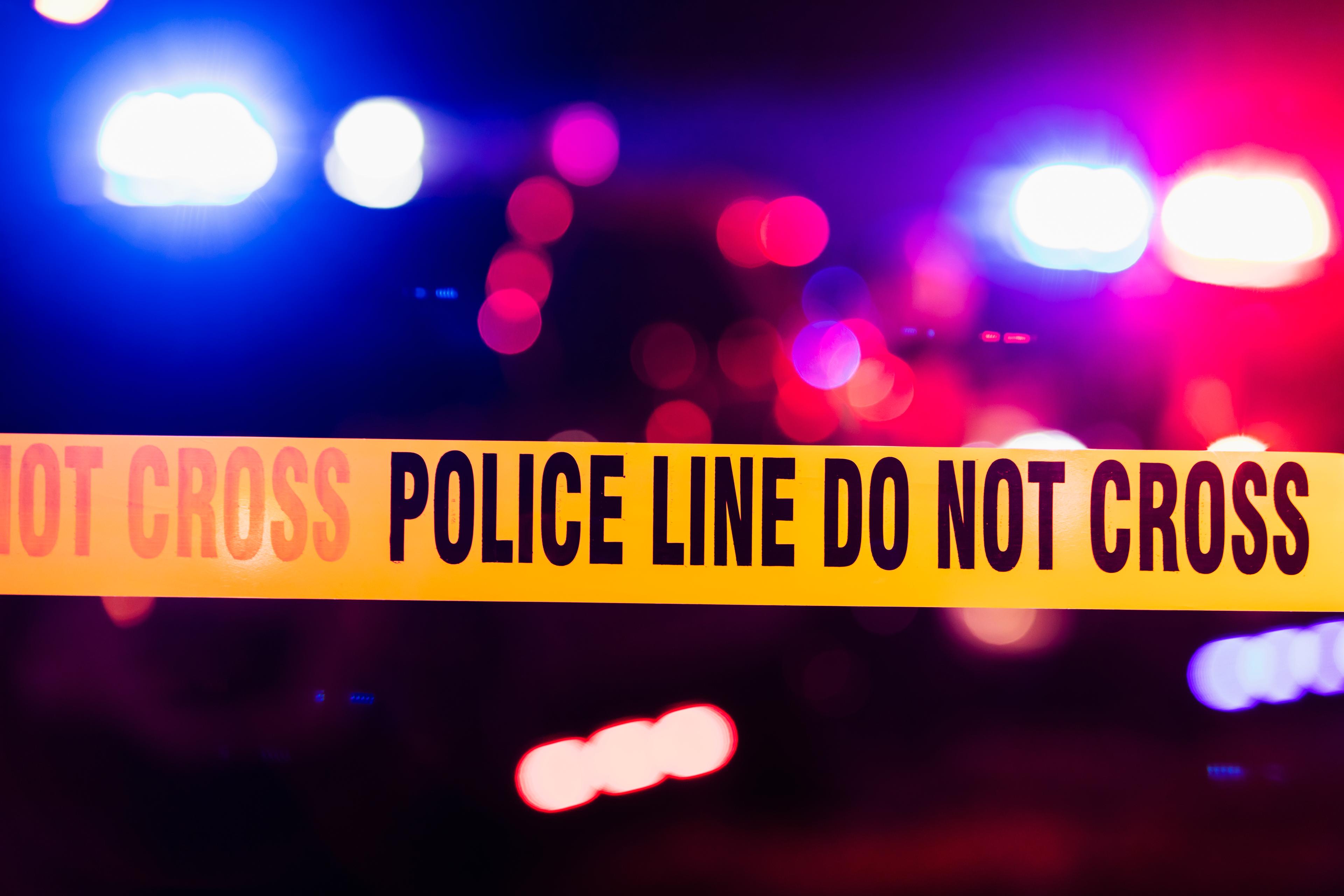 Accident or crime scene cordon tape