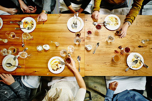 aerial-view-meal-table