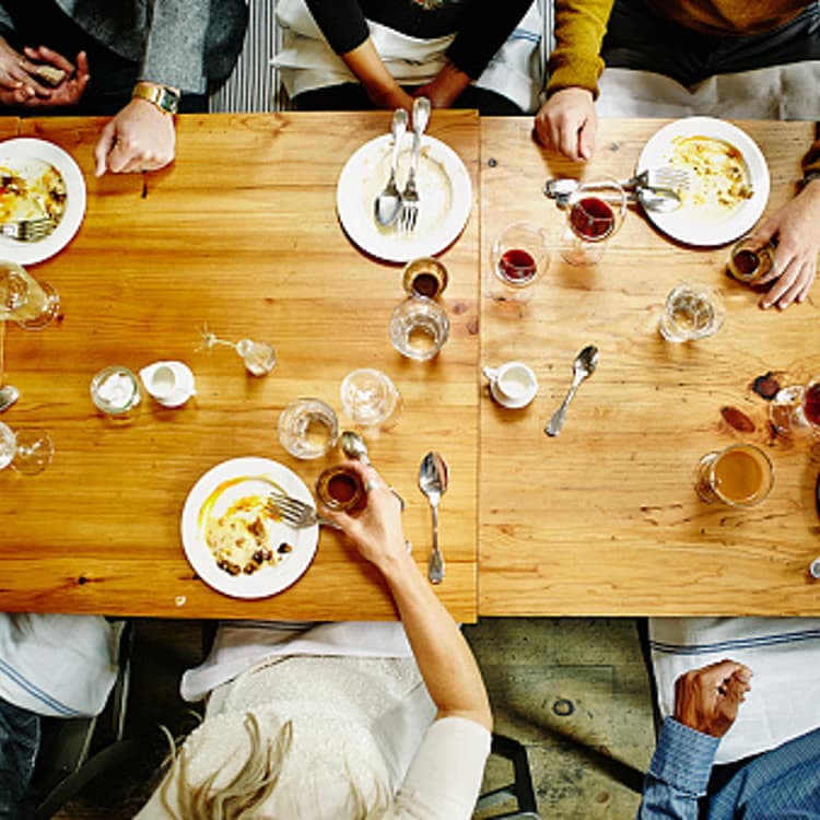 aerial-view-meal-table