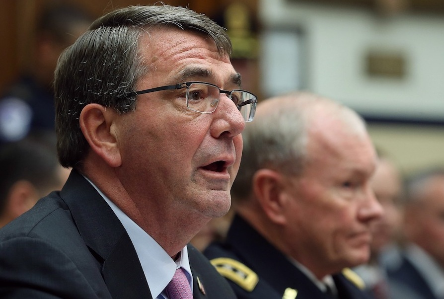 Defense Secretary Ashton Carter And Joint Chiefs Chairman Martin Dempsey Testify On US Policy In Mideast