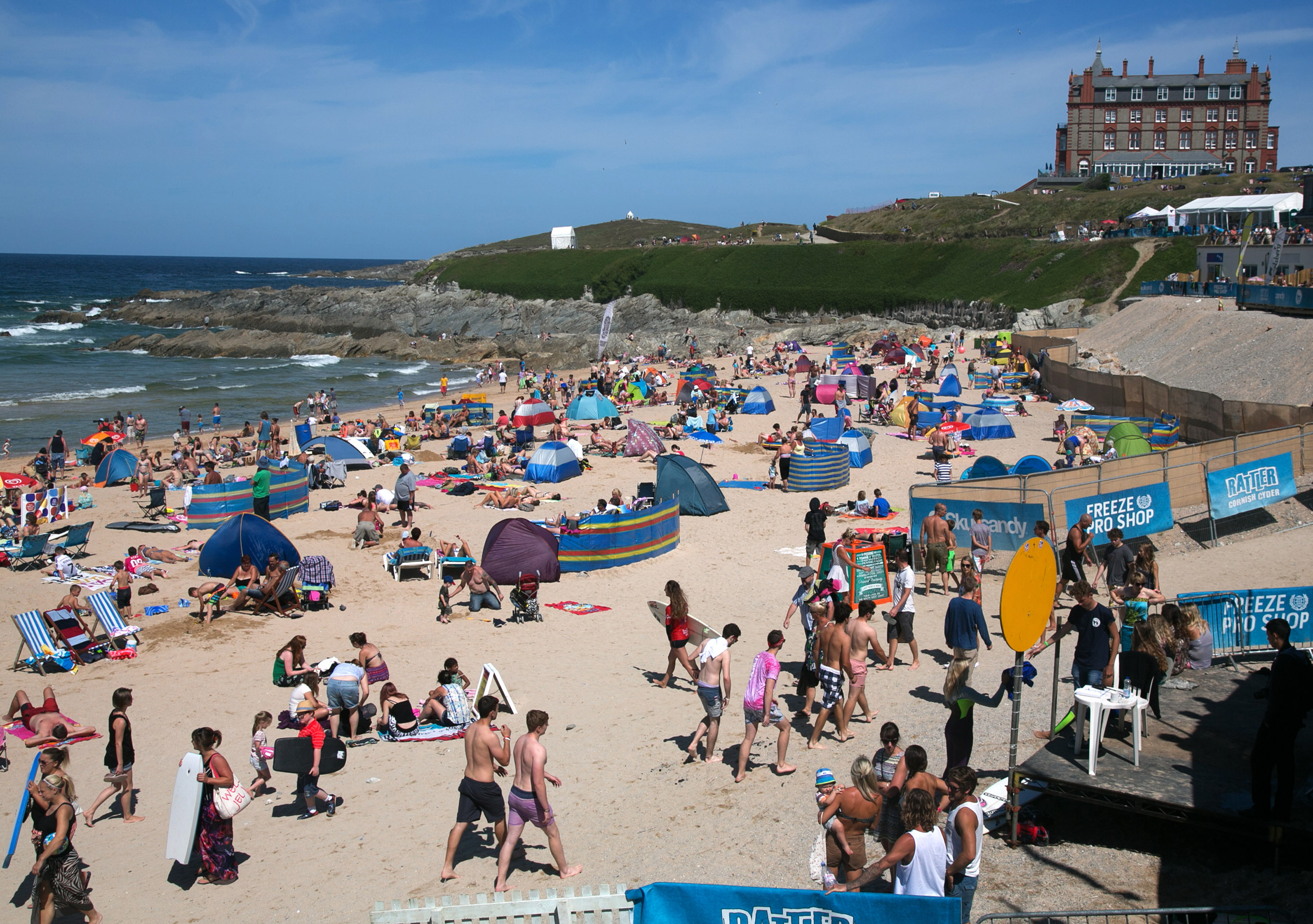 fistral beach newquay united kingdom