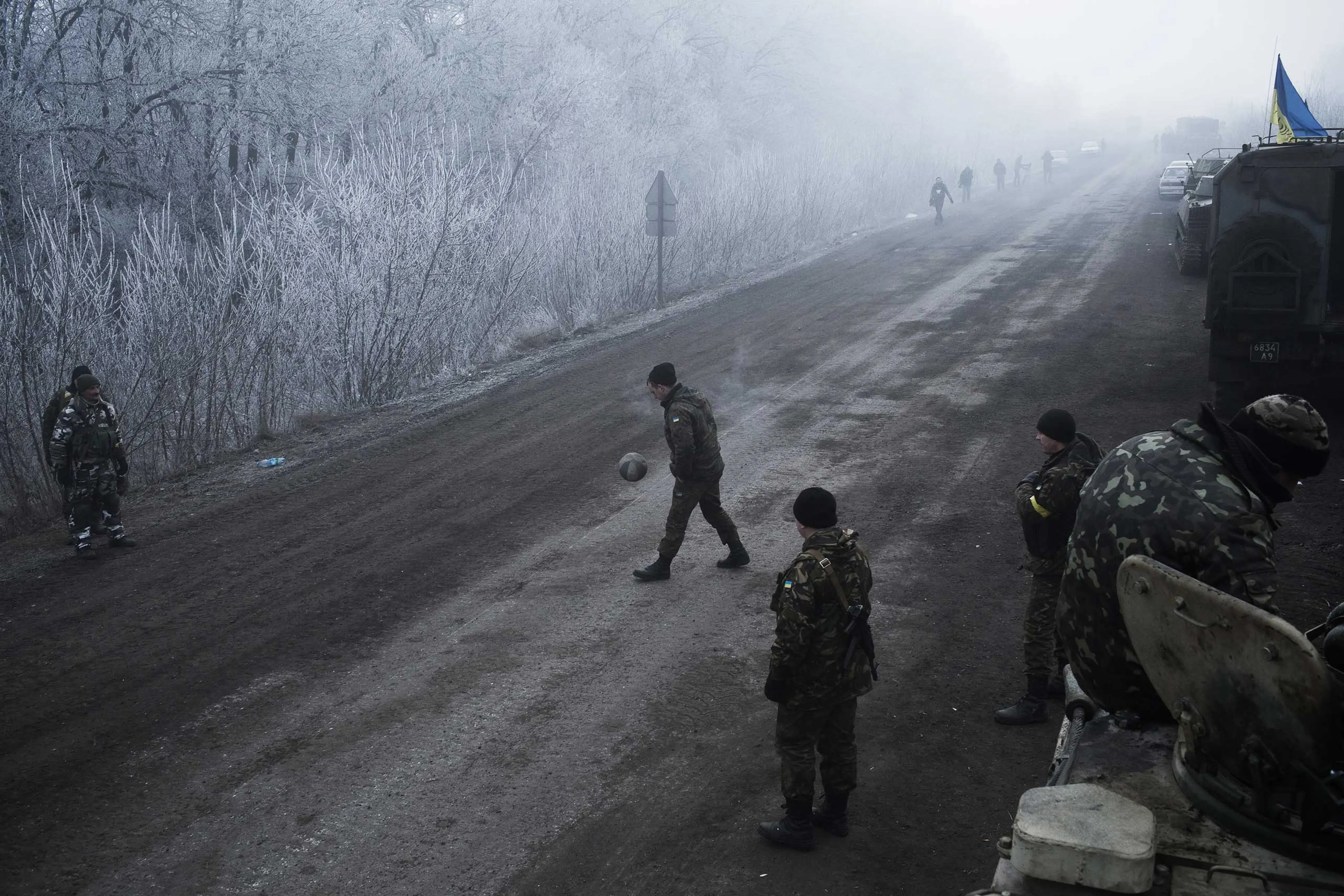 Shelling in Artemivsk, Ukraine