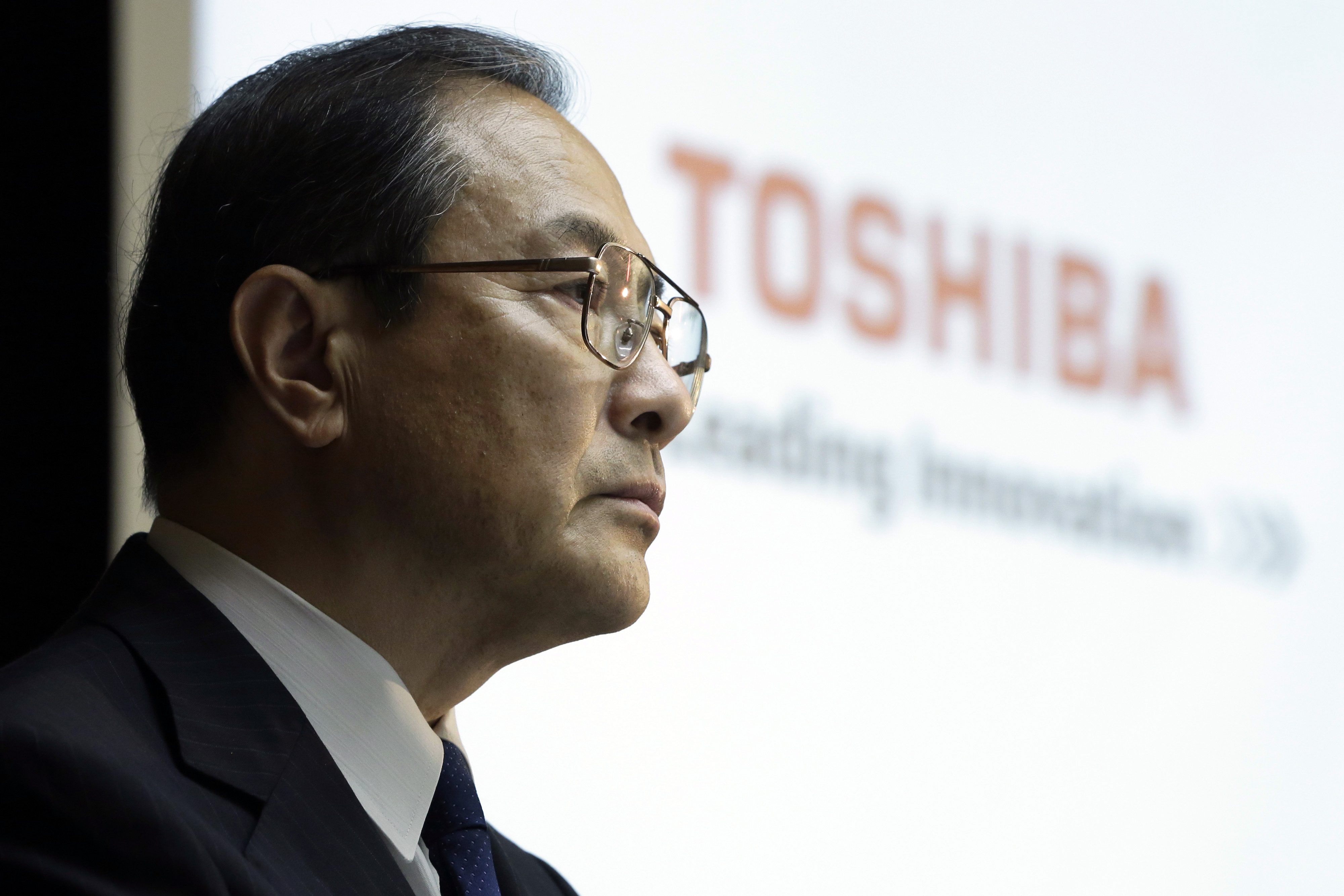 Toshiba Corp. President Masashi Muromachi Attends Earnings News Conference