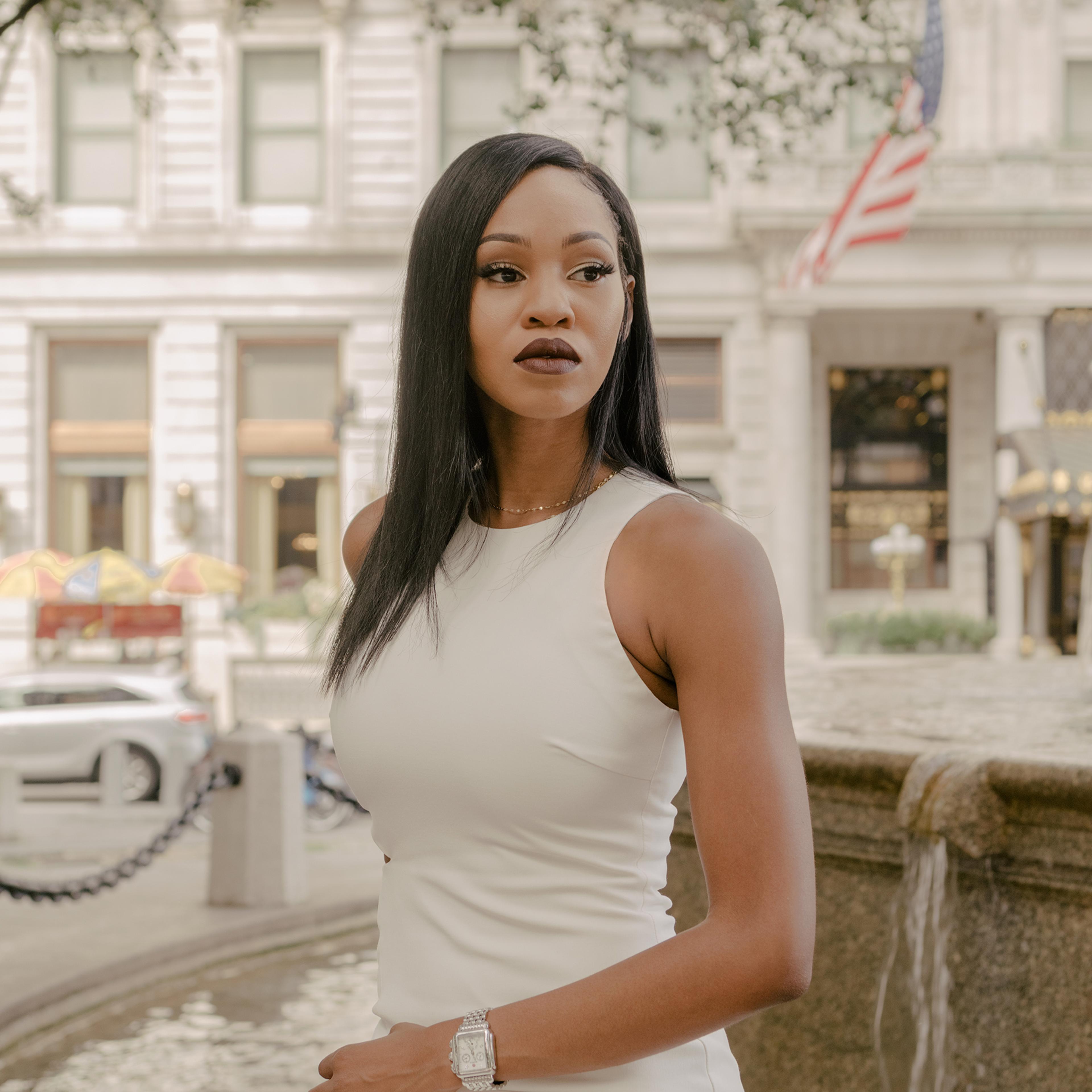 Dana Lewis photographed outside the Plaza Hotel on Sept. 19