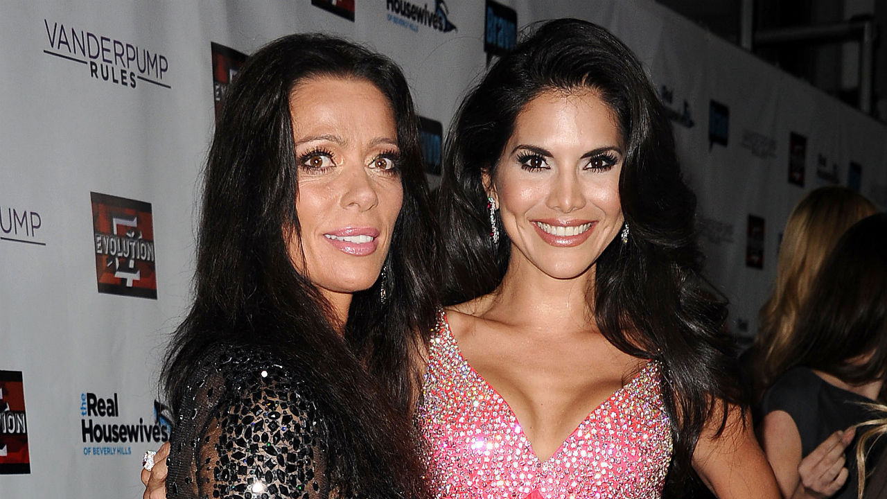 Carlton Gebbia and Joyce Giraud de Ohoven attend the 'The Real Housewives of Beverly Hills' and 'Vanderpump Rules' premiere party at Boulevard on October 23, 2013 in Hollywood, California