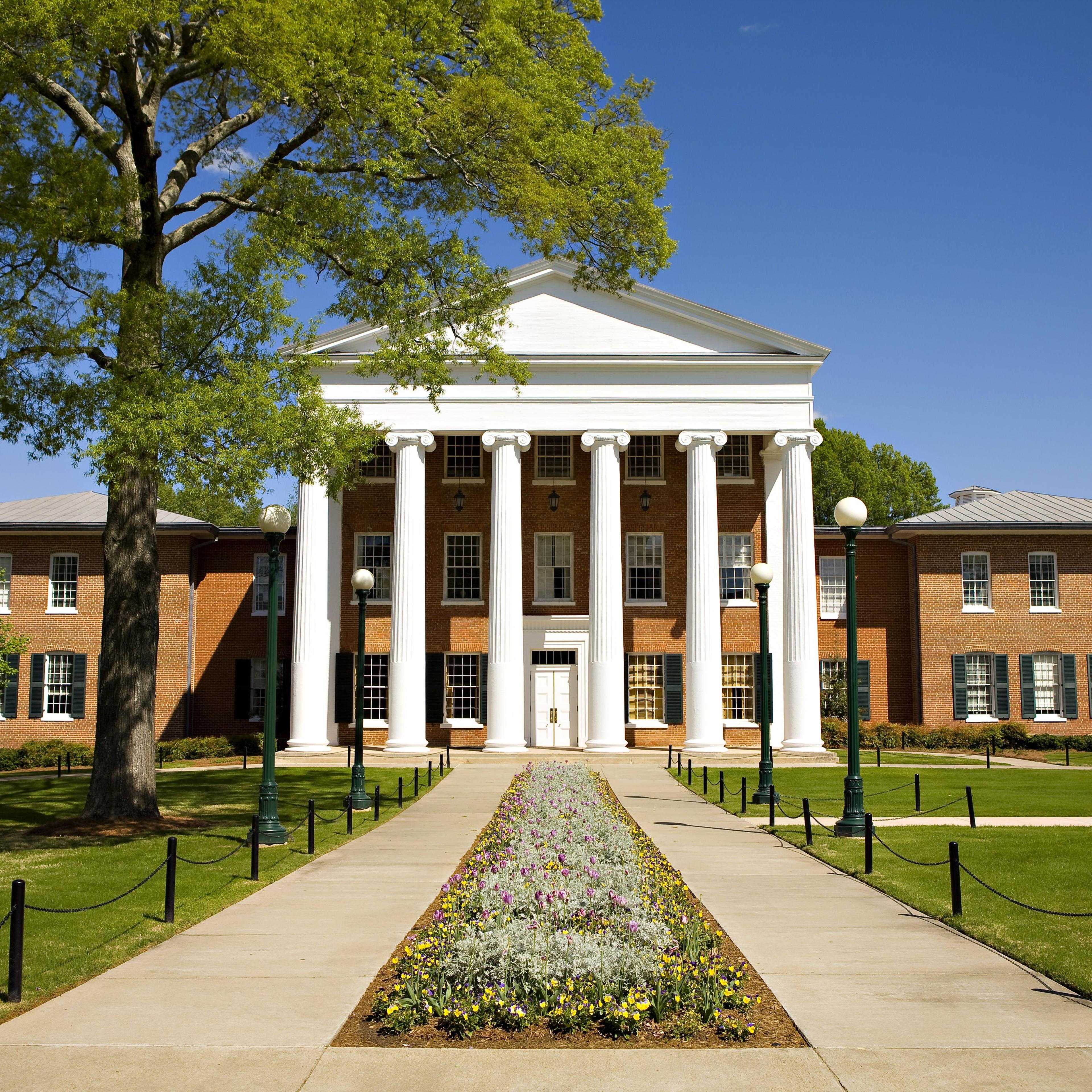 The Lyceum, oldest building on the campus of the University of Mississippi on April 12, 2008 in Oxford, Mississippi.