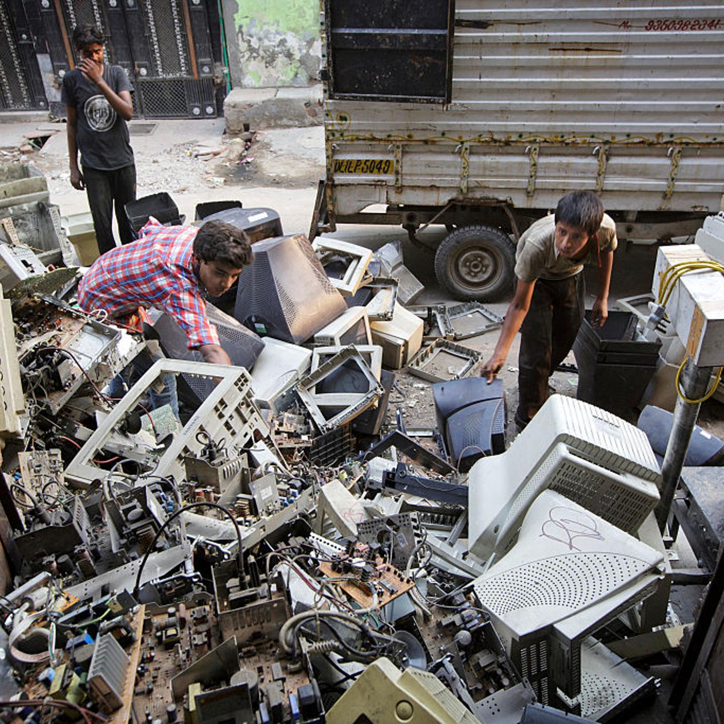 E-waste Sorted On The Streets Of The Capital