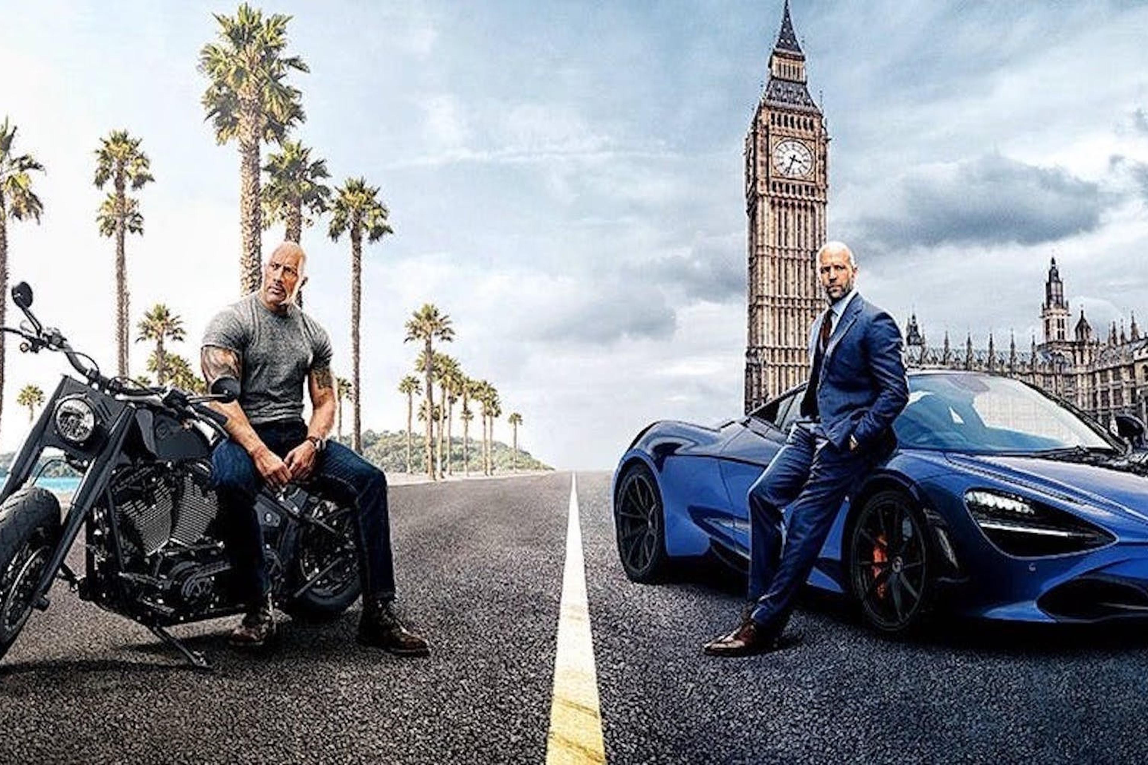 Dwayne Johnson and Jason Statham in 'Fast & Furious Presents: Hobbs & Shaw'