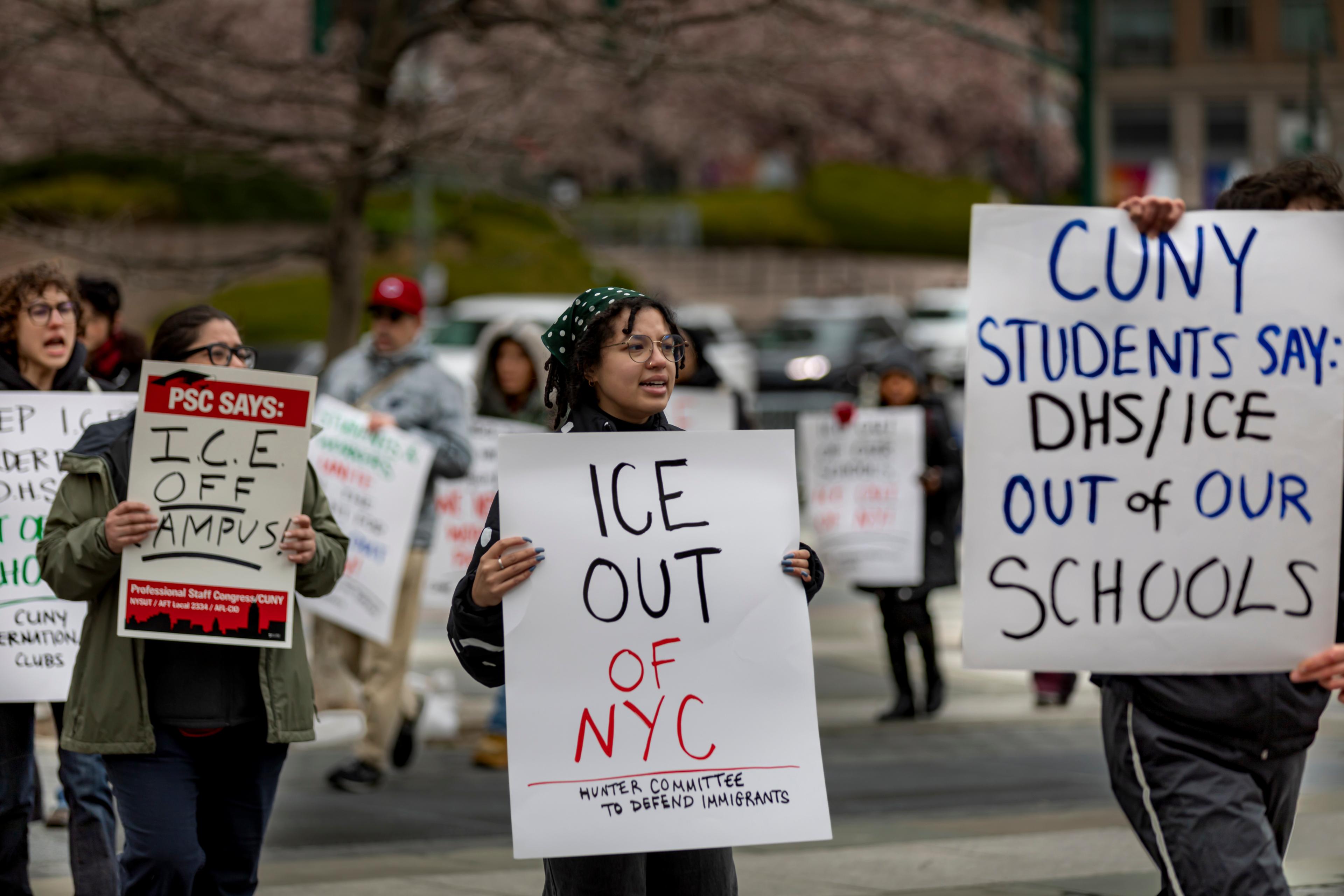 Students and faculty from the City University of New York (