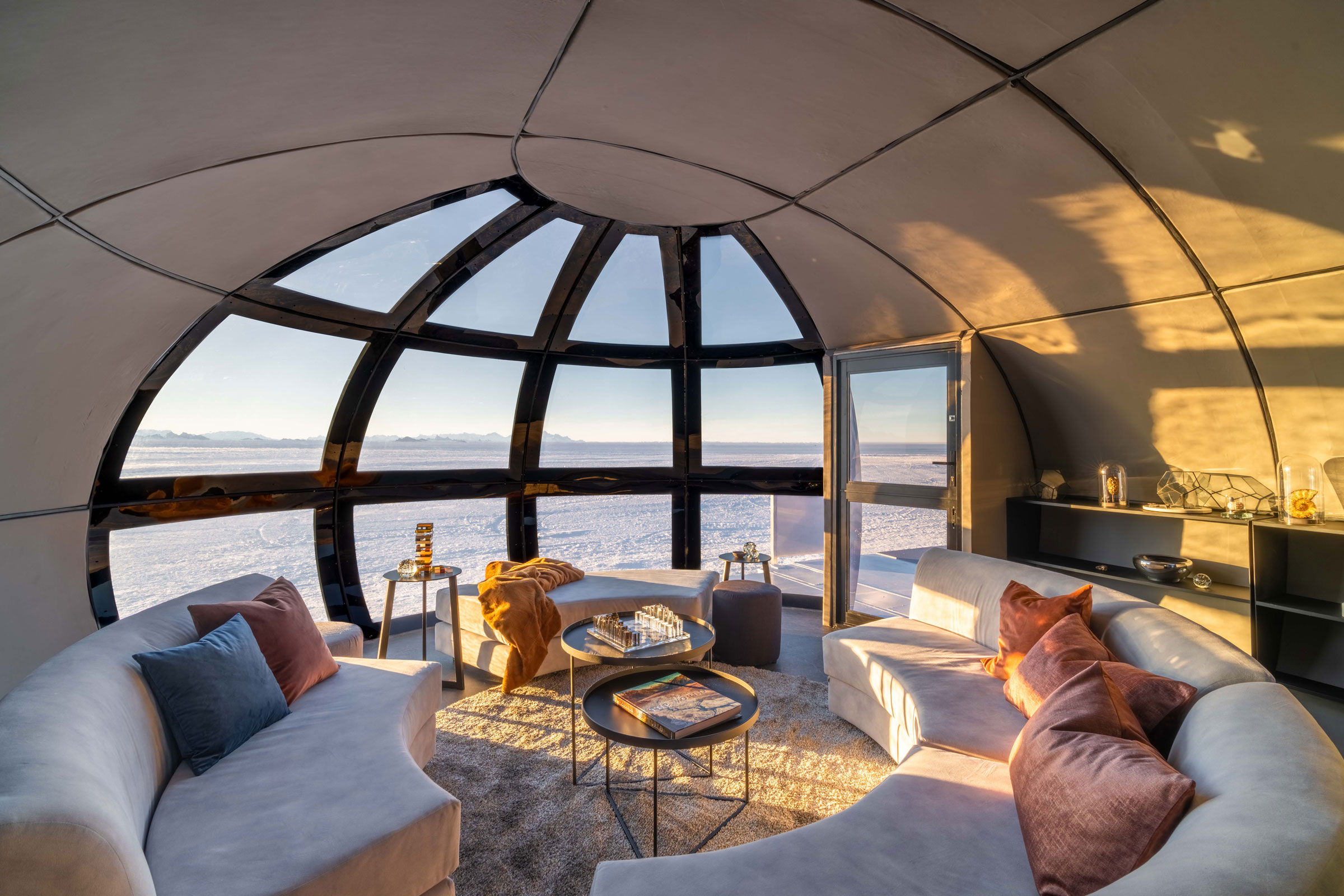 A ‘Sky Pod’ at White Desert’s Echo camp