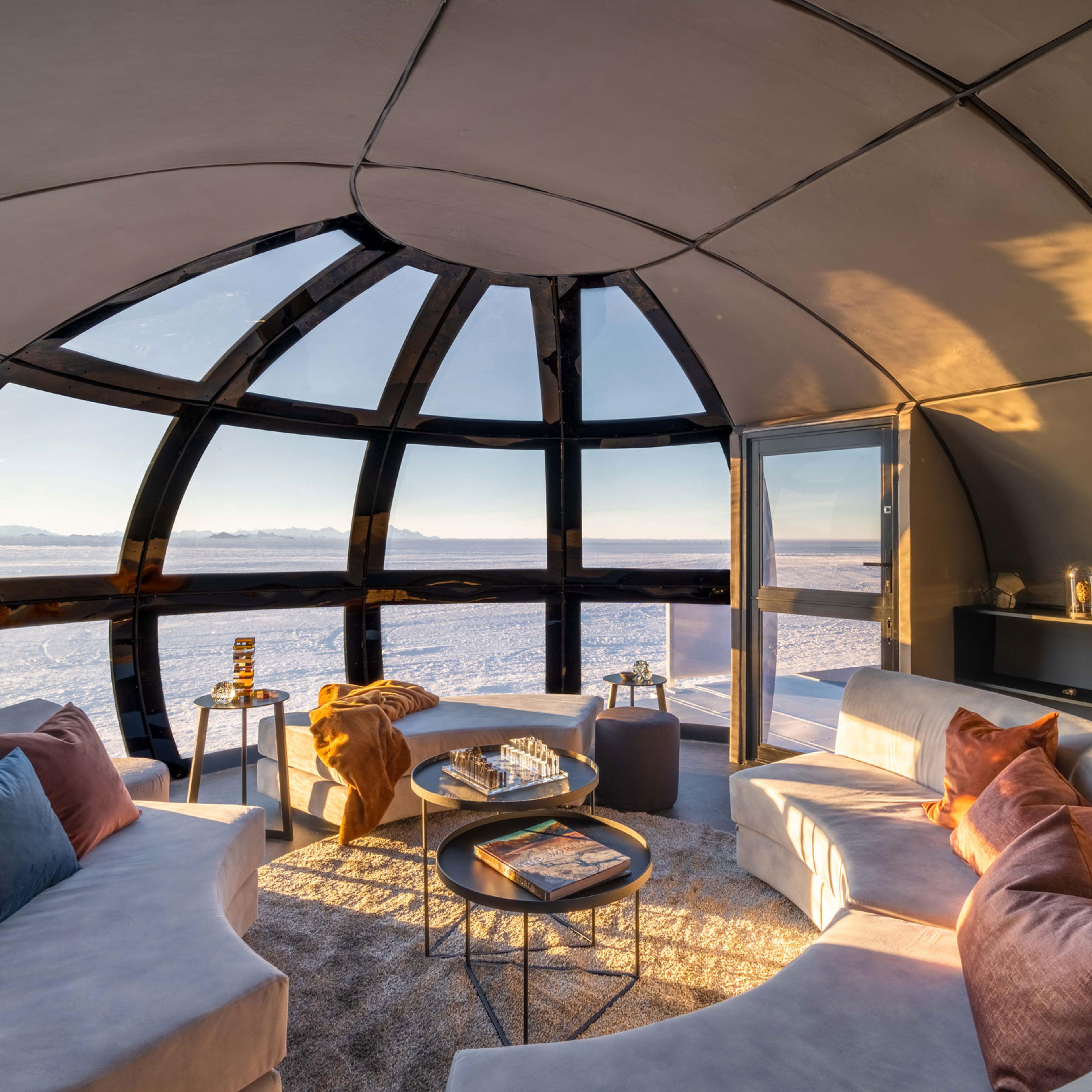 A ‘Sky Pod’ at White Desert’s Echo camp