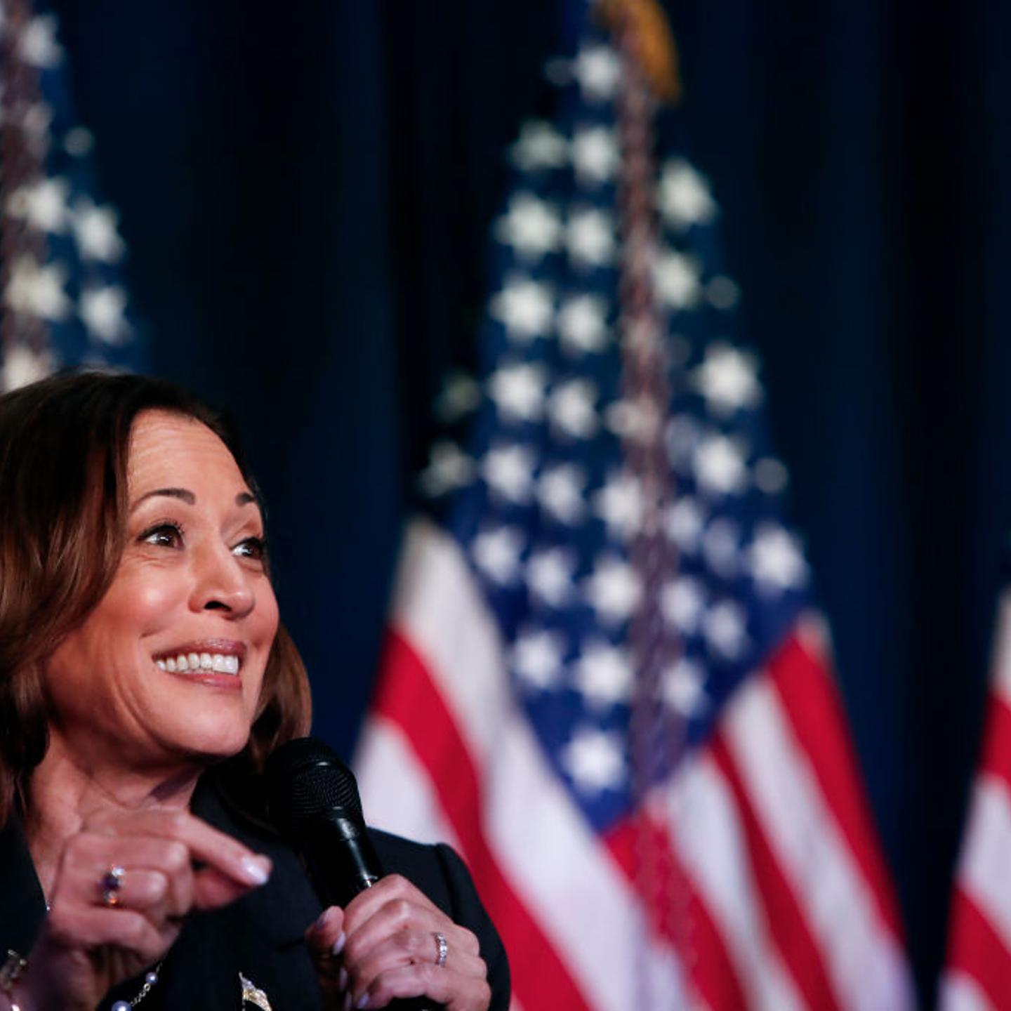 Vice President Harris Holds Campaign Event In Kalamazoo, Michigan