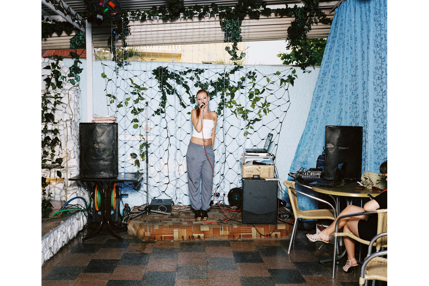 Irina Hodus sings <i>Vspominay menya</i> ("Remember me")<br><br>
Volna restaurant, Adler.