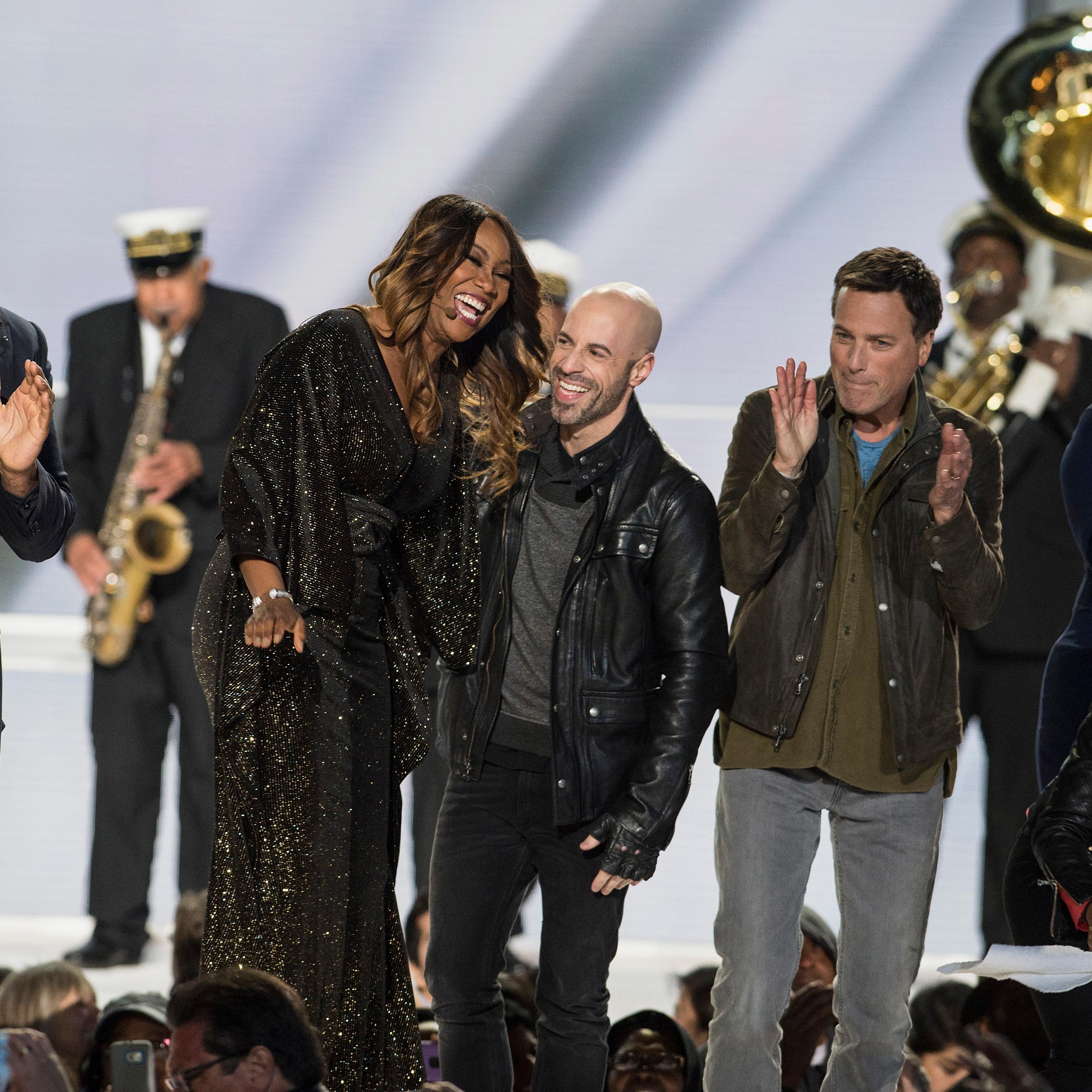 Tyler Perry, Preservation Hall Jazz Band, Yolanda Adams, Chris Daughtry, Jencarlos Canela and Trish Yearwood appear in 'The Passion', an epic musical event airing LIVE from New Orleans on FOX, at Woldenberg Park on March 20, 2016 in New Orleans, Louisian