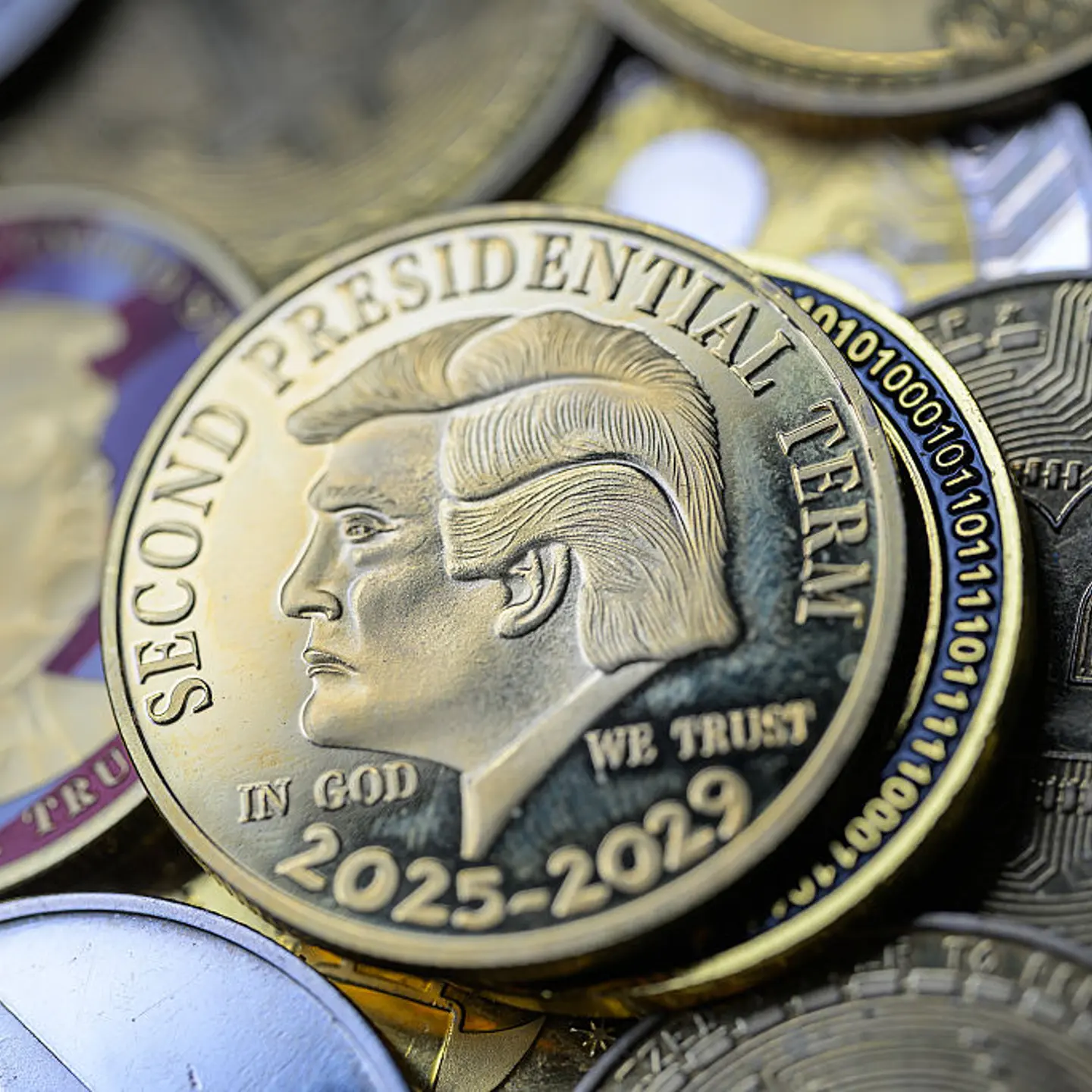 Donald Trump Coin - Cryptocracy - Photo Illustration