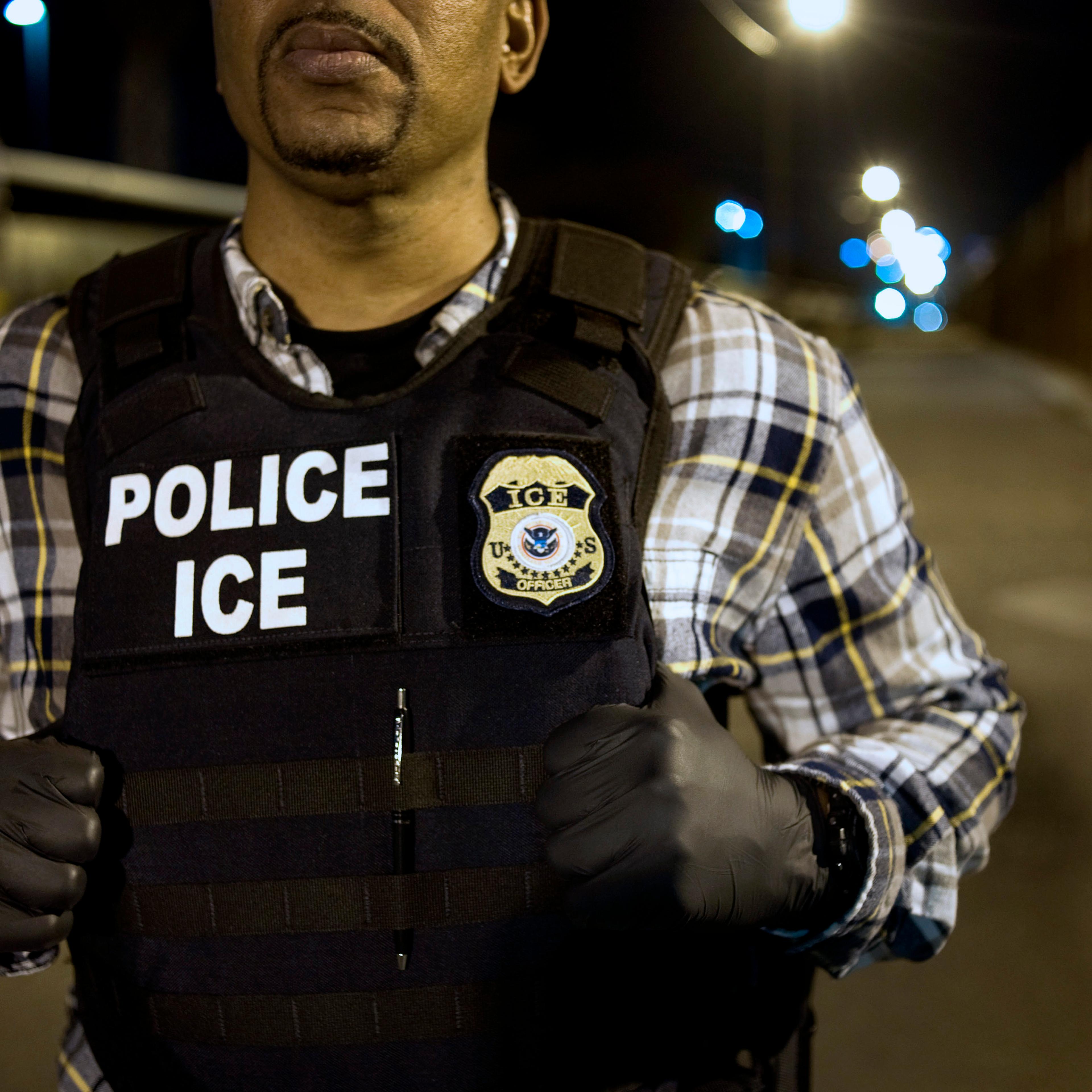 Immigration & Customs Enforcement (ICE) Agents Work At Border Ahead Of Possible DHS Shutdown