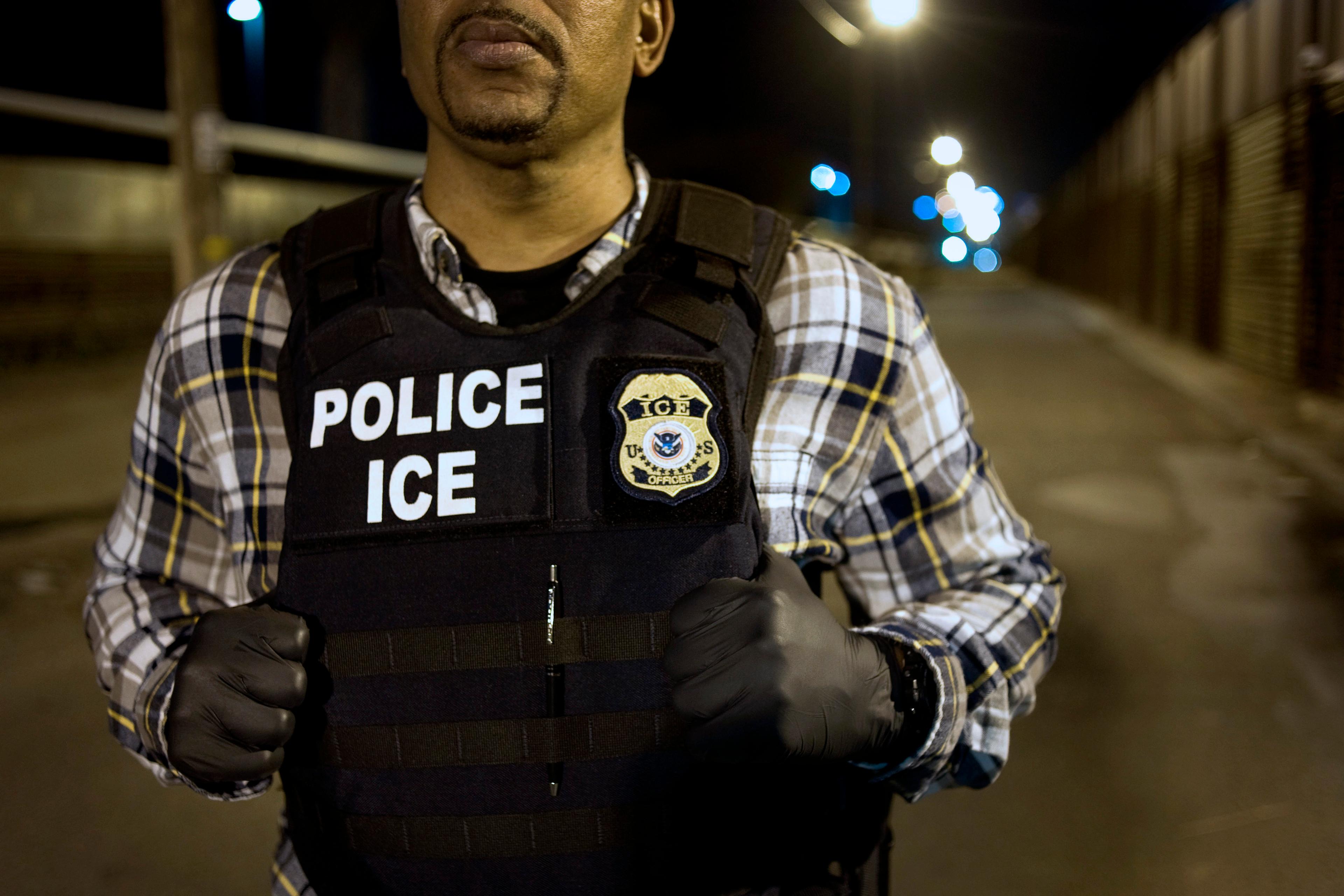Immigration & Customs Enforcement (ICE) Agents Work At Border Ahead Of Possible DHS Shutdown
