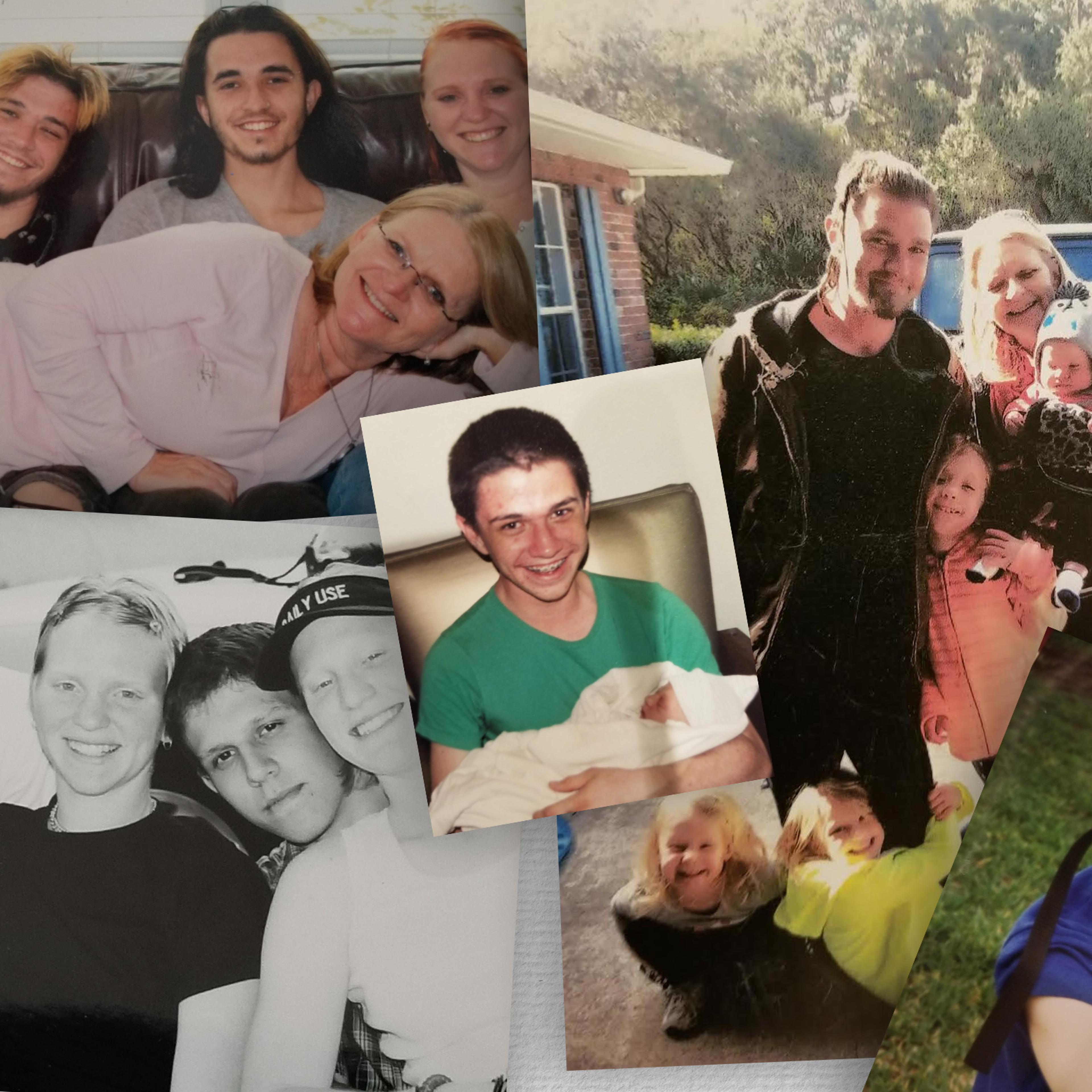 A collection of family photos of Robert Mast