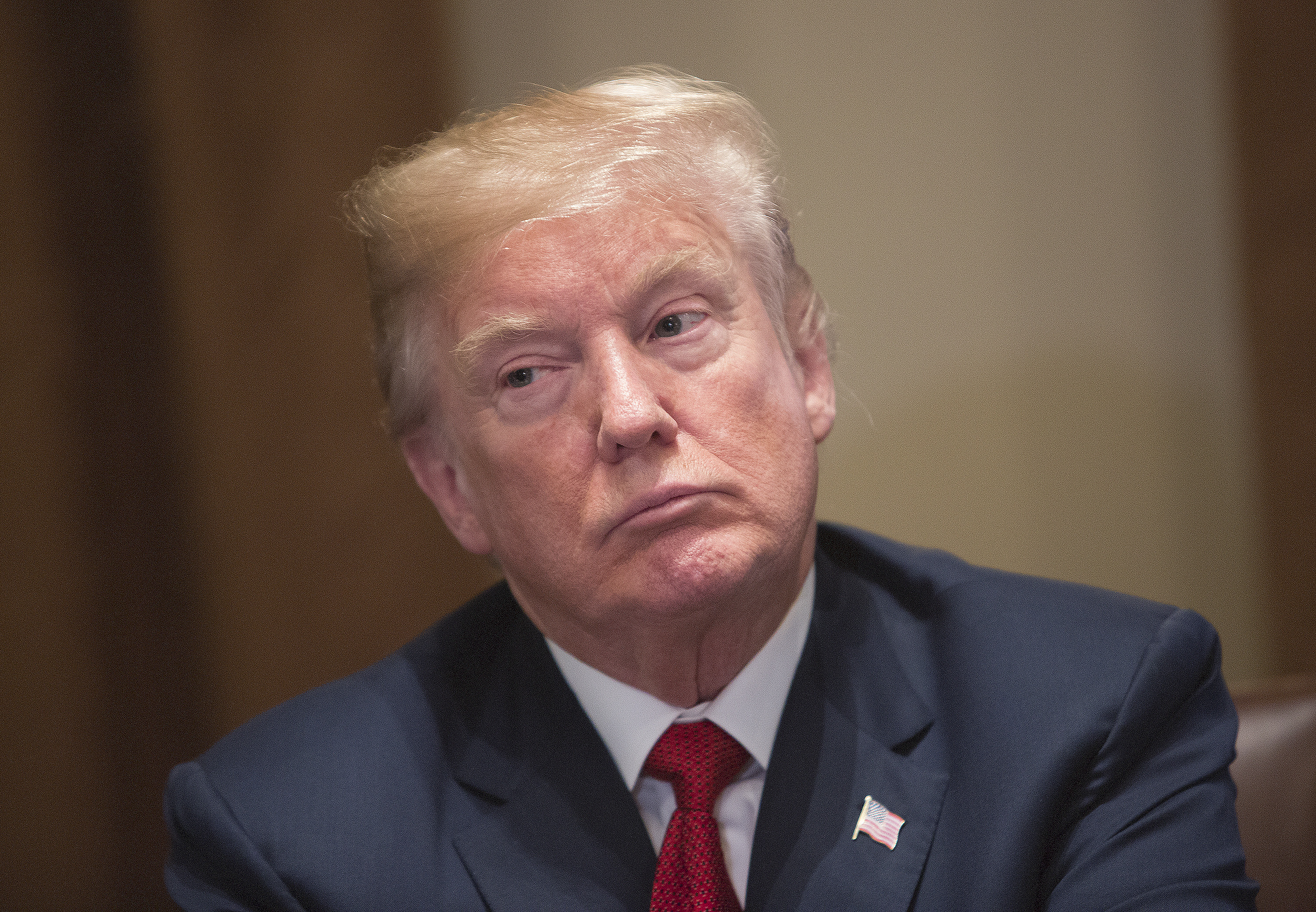 U.S. President Donald Trump Hosts Law Enforcement Round Table On MS-13
