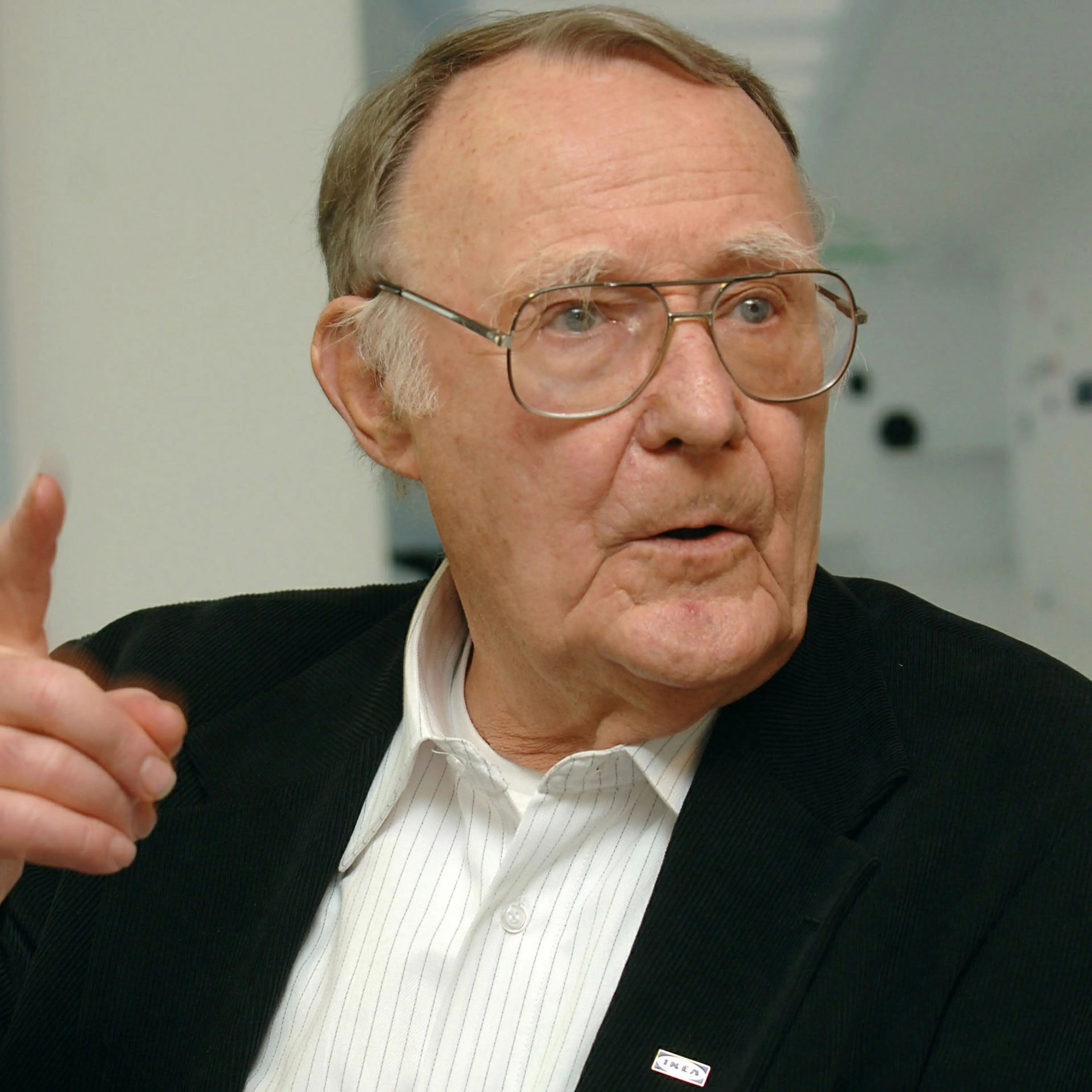 Swede Ingvar Kamprad, founder of furniture retail chain IKEA, announces a donation of 500'000 Swiss ..