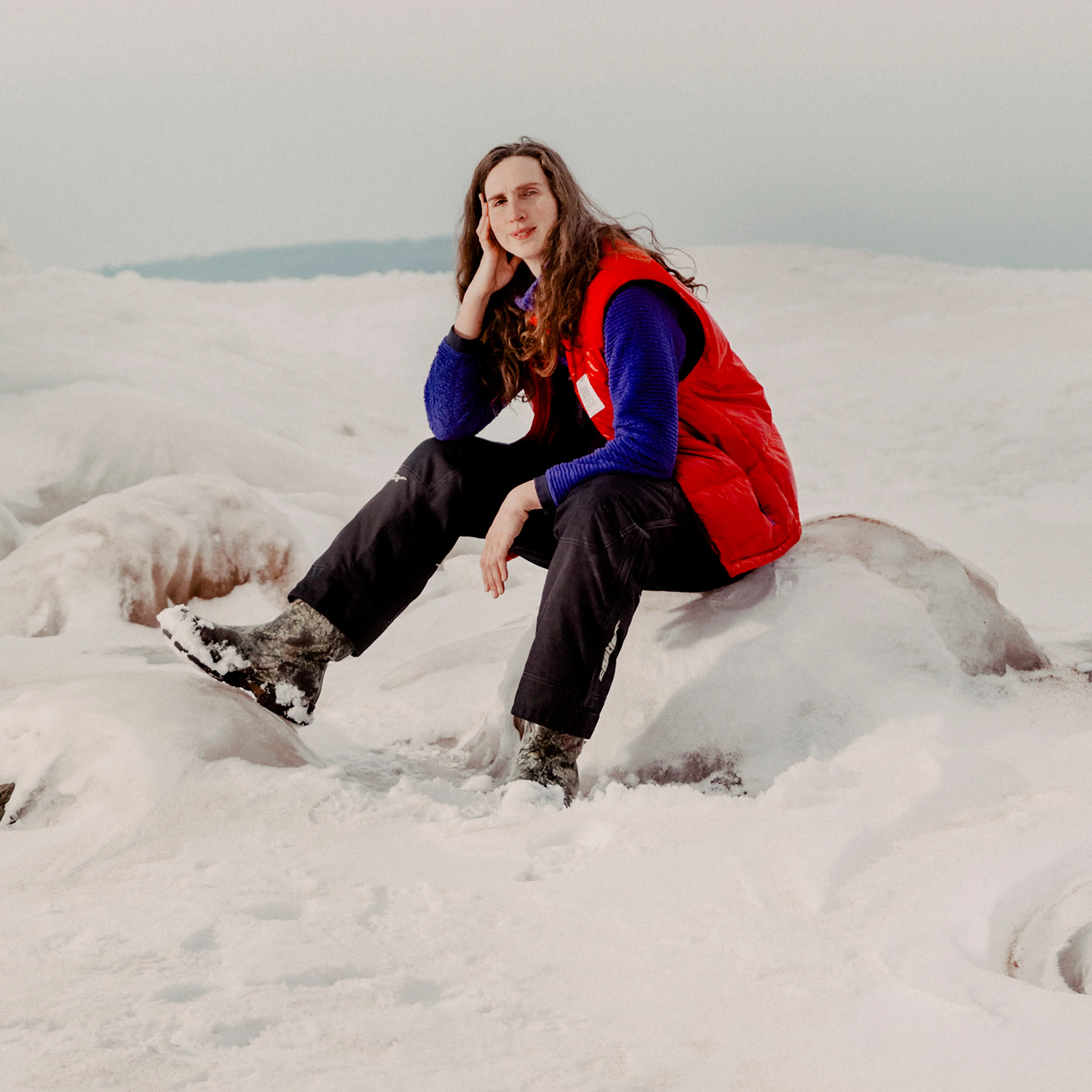 Author and host of the "You're Wrong About" podcast, Sarah Marshall, in a remote location doing research for an upcoming project.