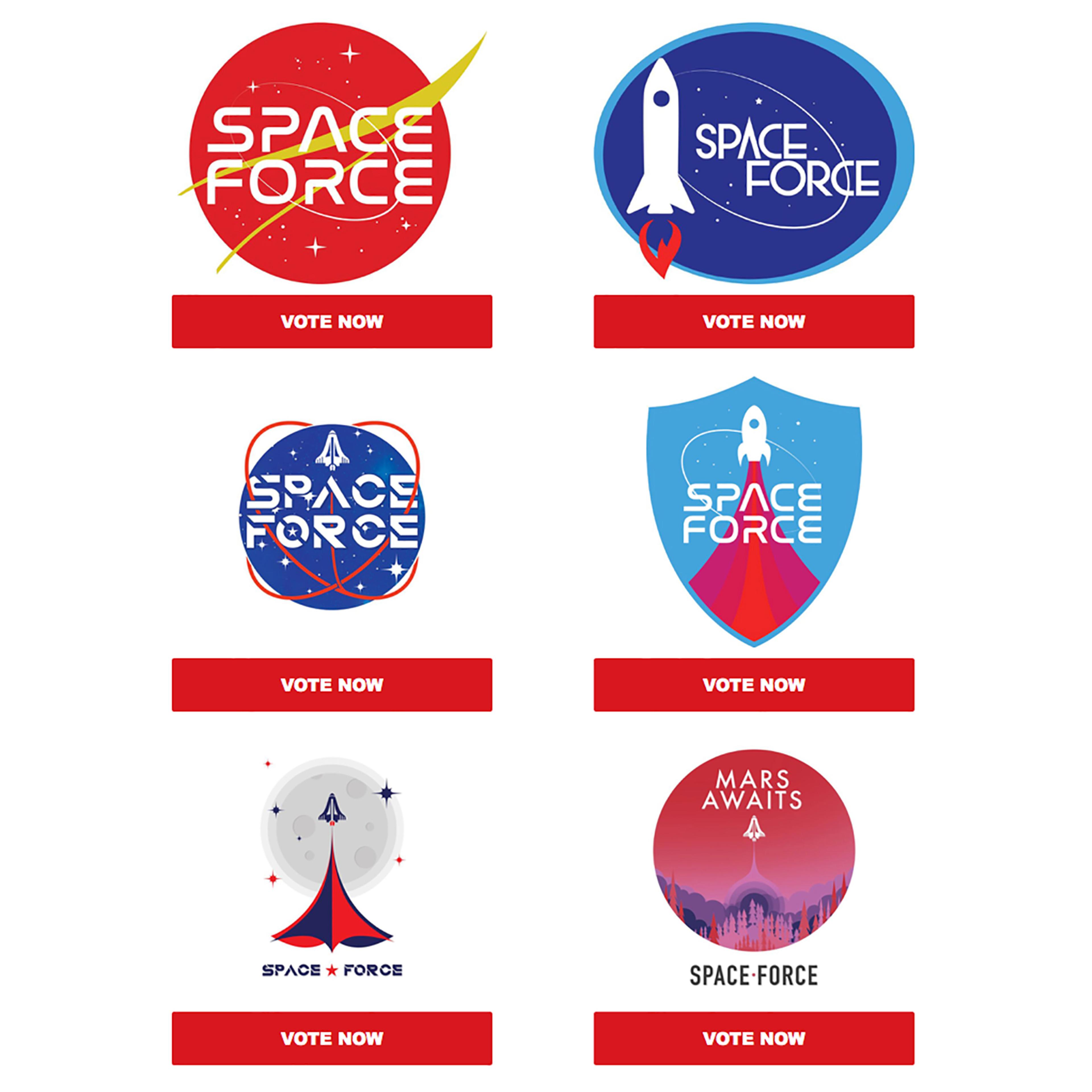 Trump Space Force logos