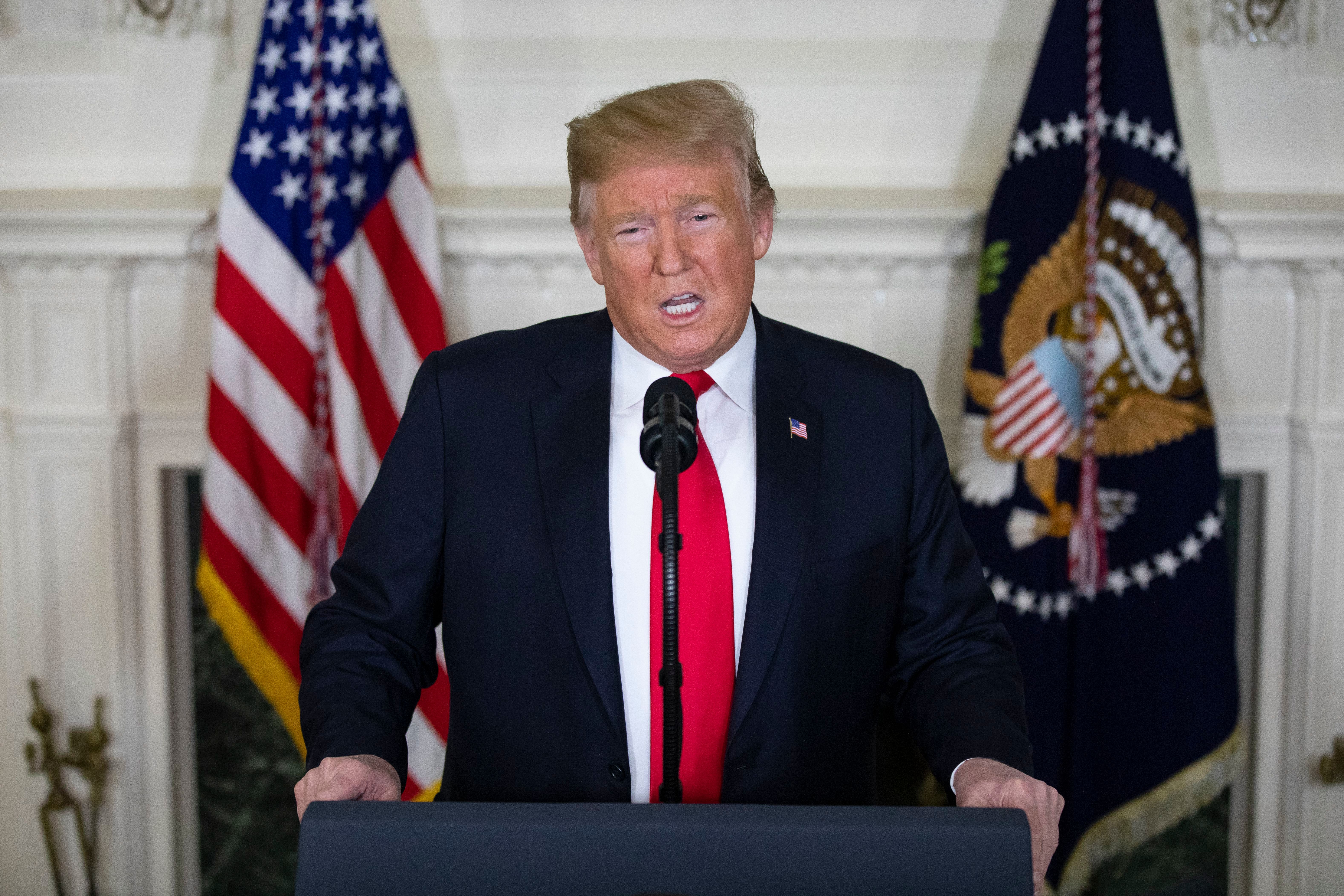 Trump offers extending DACA protections in return for border wall from White House, Washington, USA - 19 Jan 2019