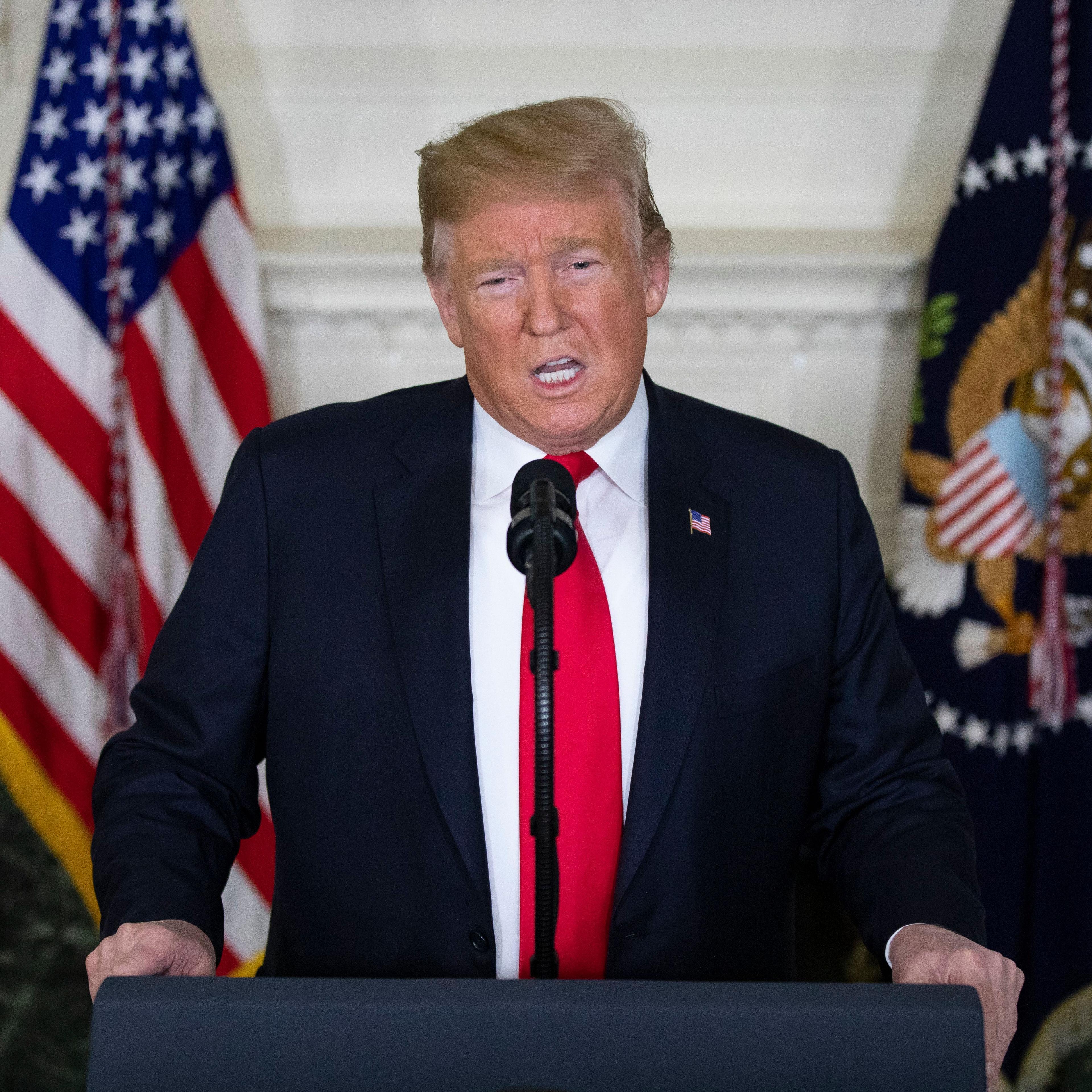 Trump offers extending DACA protections in return for border wall from White House, Washington, USA - 19 Jan 2019