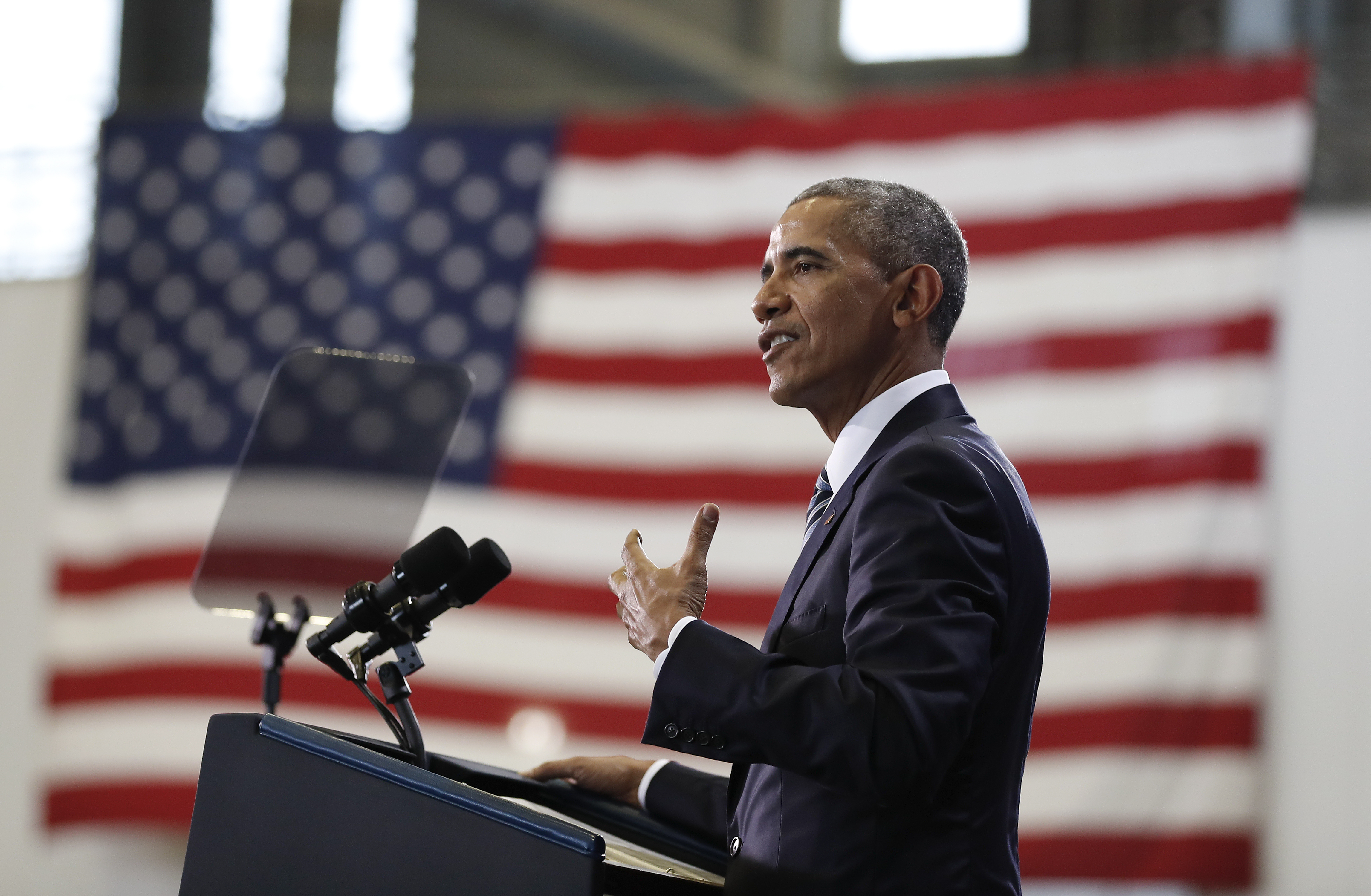 President Barack Obama speaks at MacDill Air Force Base in Tampa, Fla., on Dec. 6, 2016.