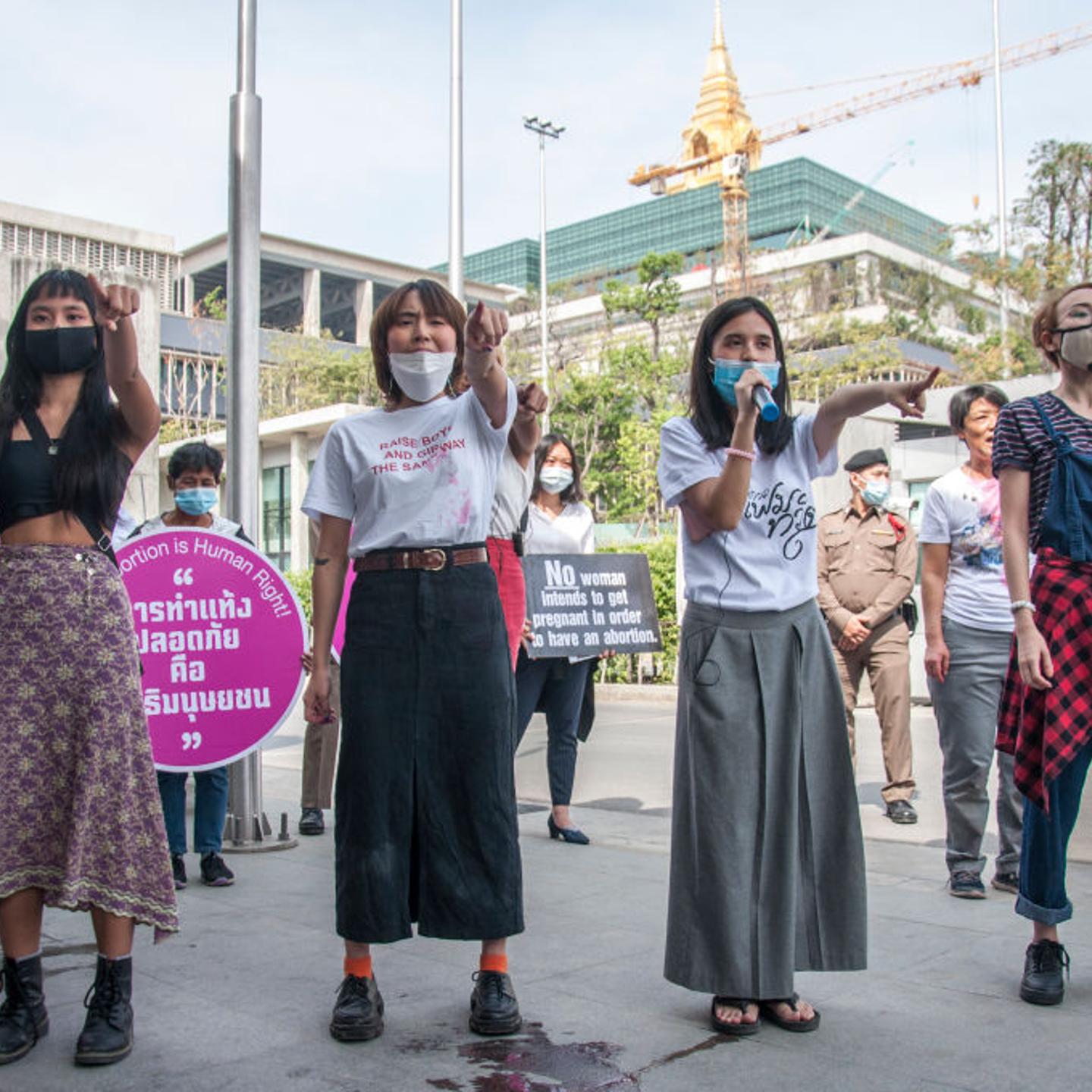 Thailand abortion protest
