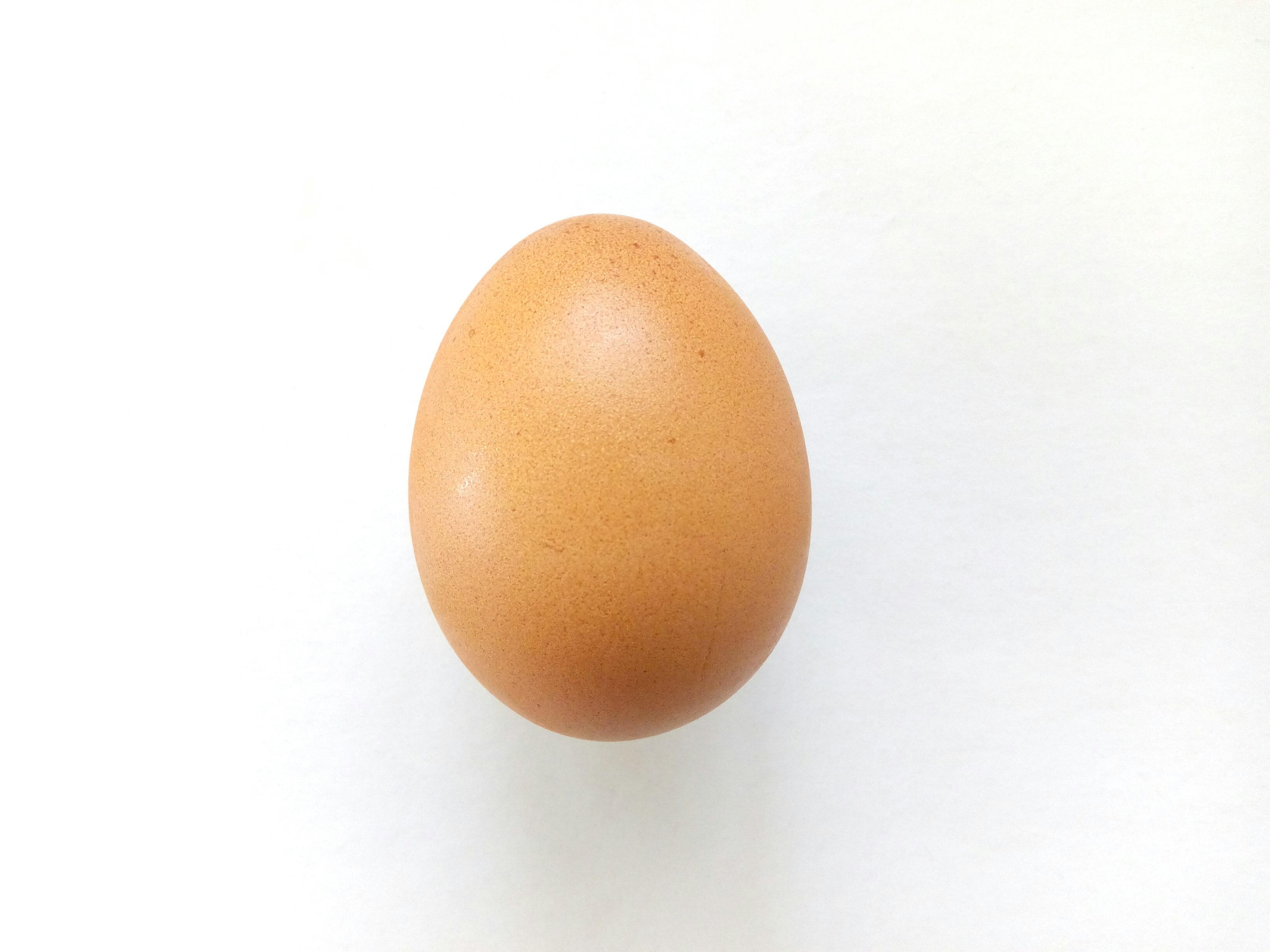 Close-Up Of Egg Over White Background