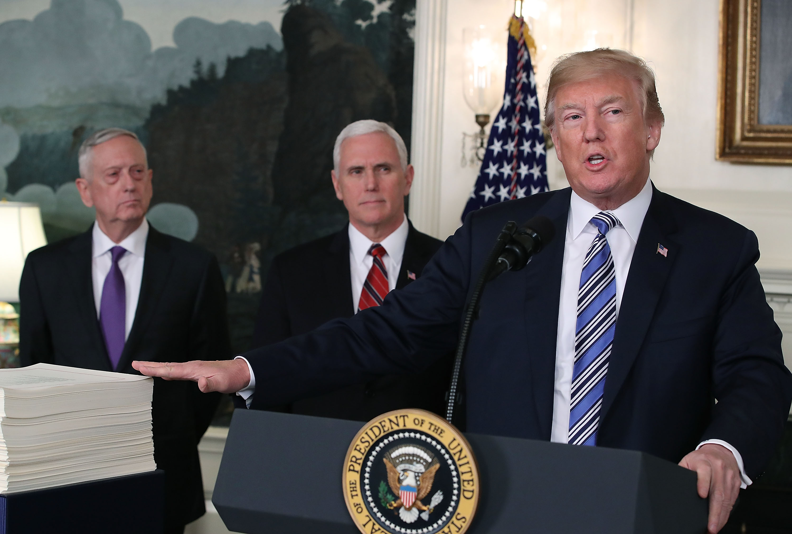 President Trump Makes Statement And Signs Spending Bill