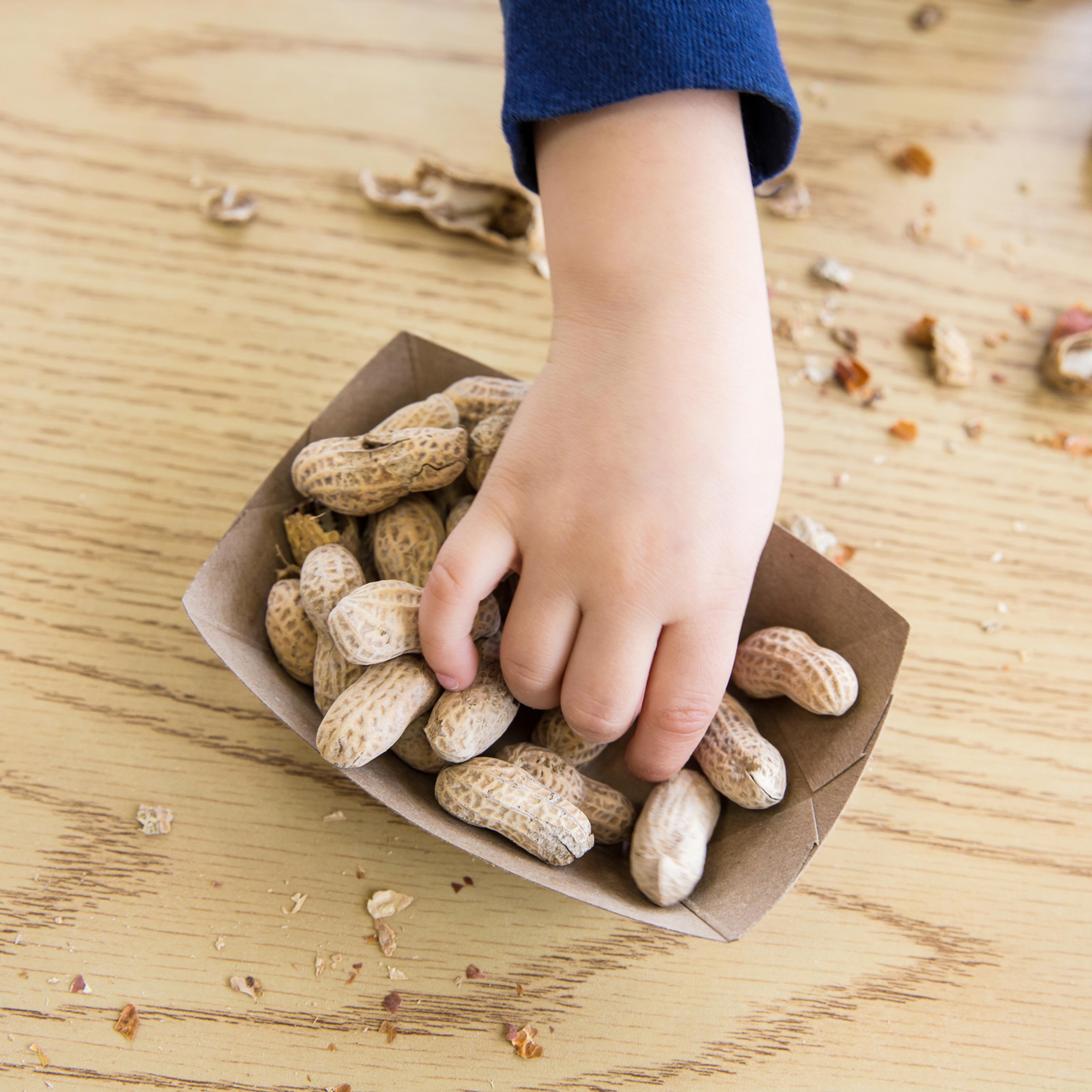 Child eating Peanuts