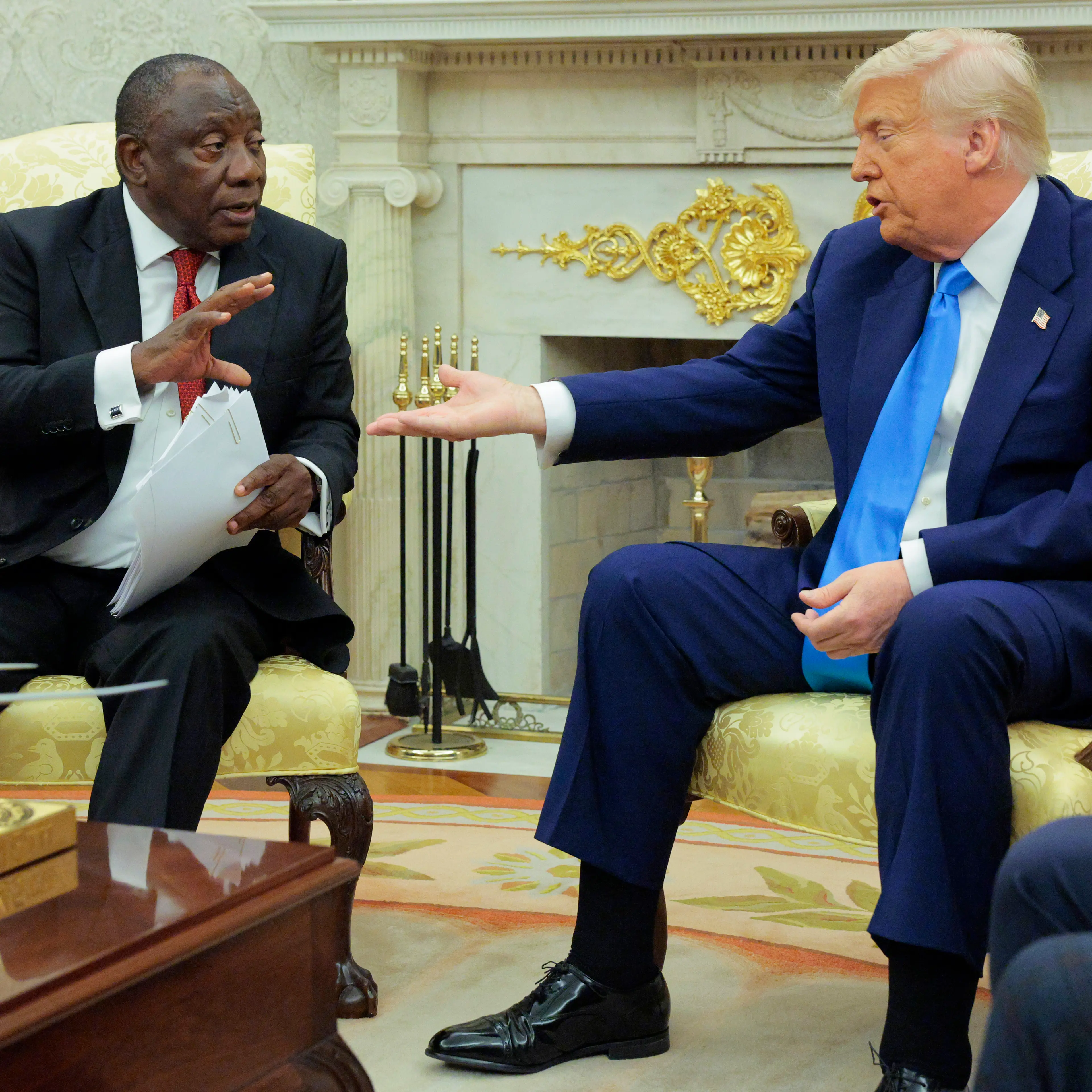President Trump Meets With South African President Cyril Ramaphosa At The White House