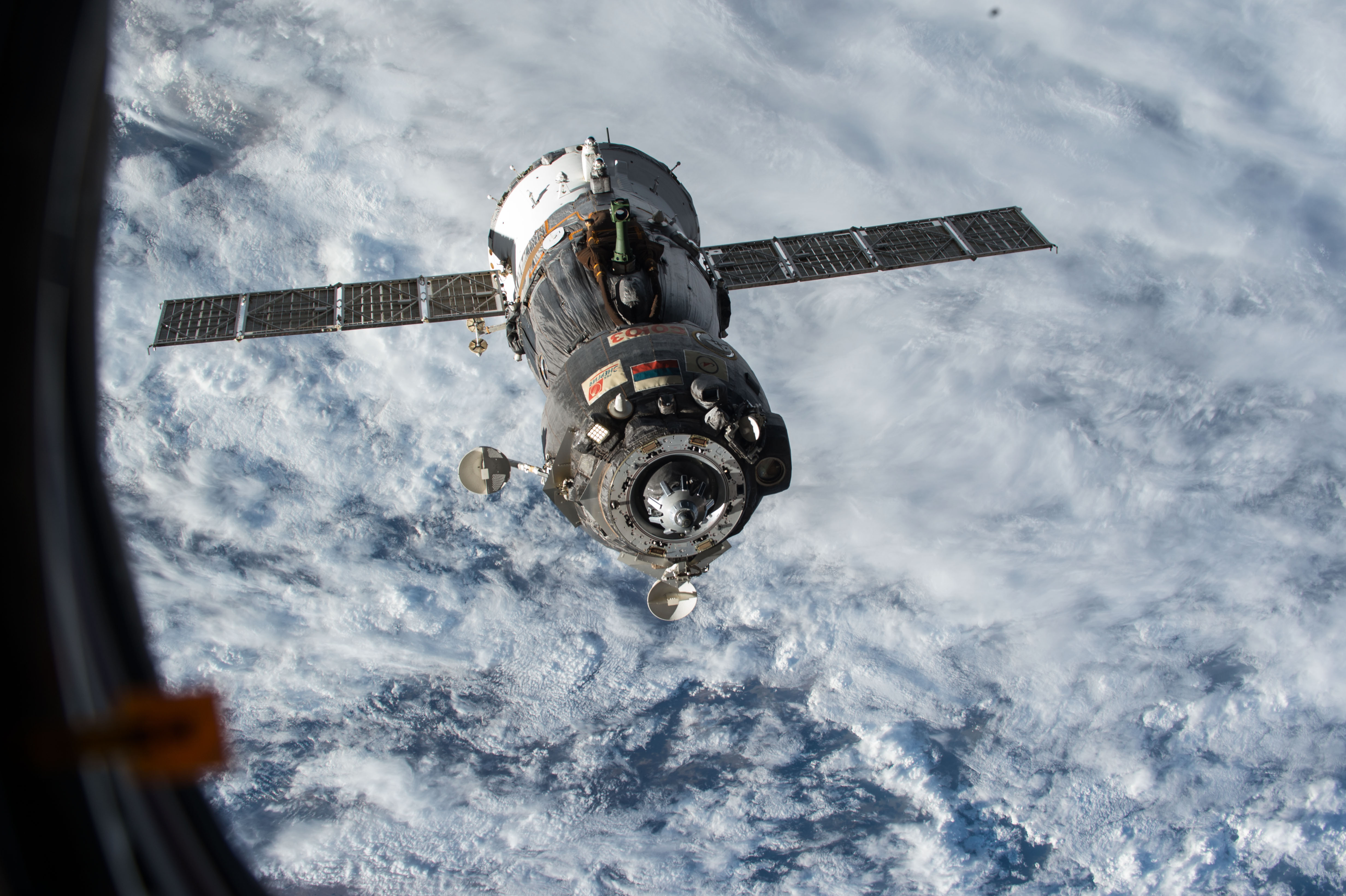 Need a lift? A Souyz spacecraft after undocking from the space station on June 11, 2015