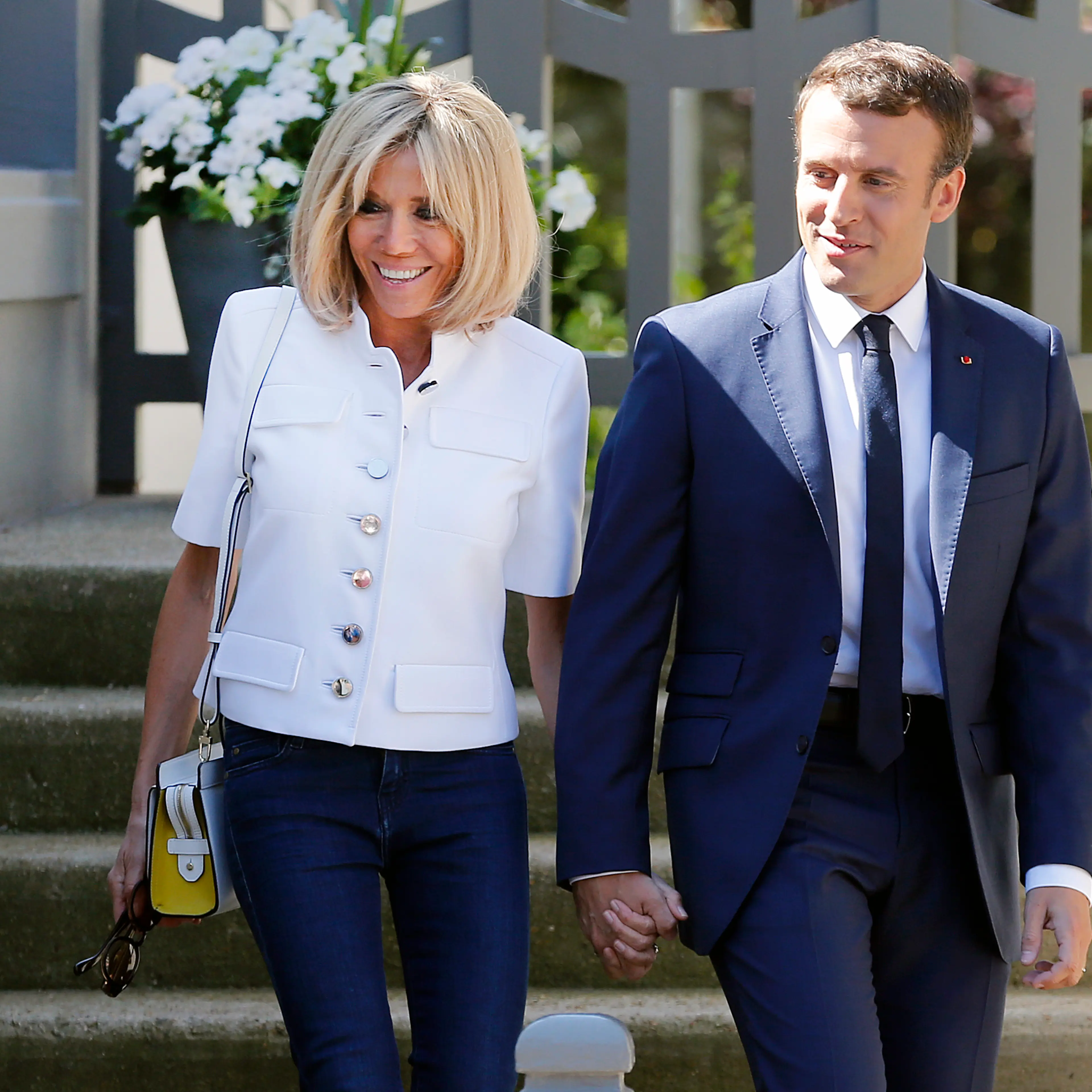 French President Emmanuel Macron Votes In Le Touquet