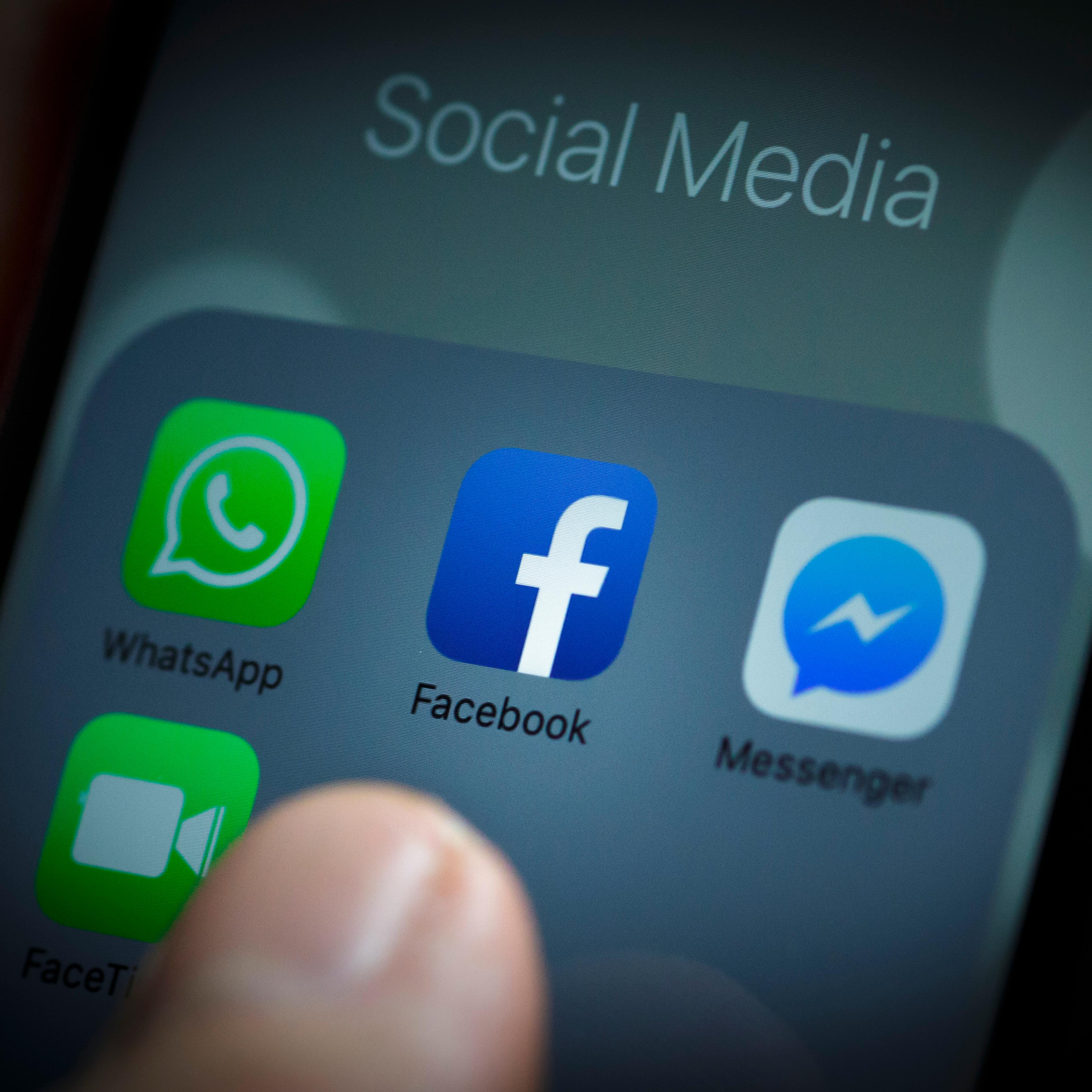In this photo illustration the app of Facebook is displayed on a smartphone on February 08, 2016 in Berlin, Germany.