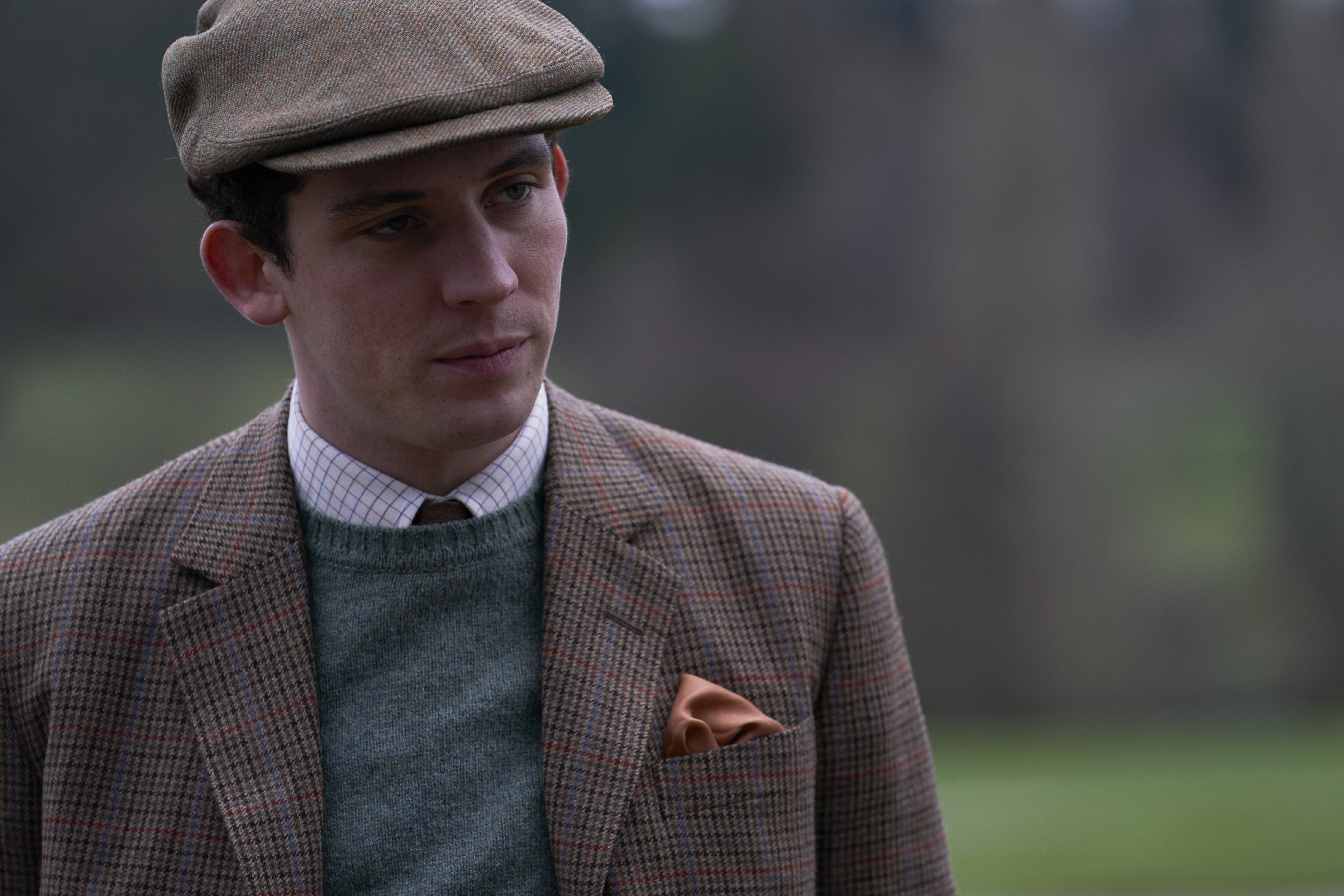 Josh O'Connell as Prince Charles in 'The Crown' - closeup